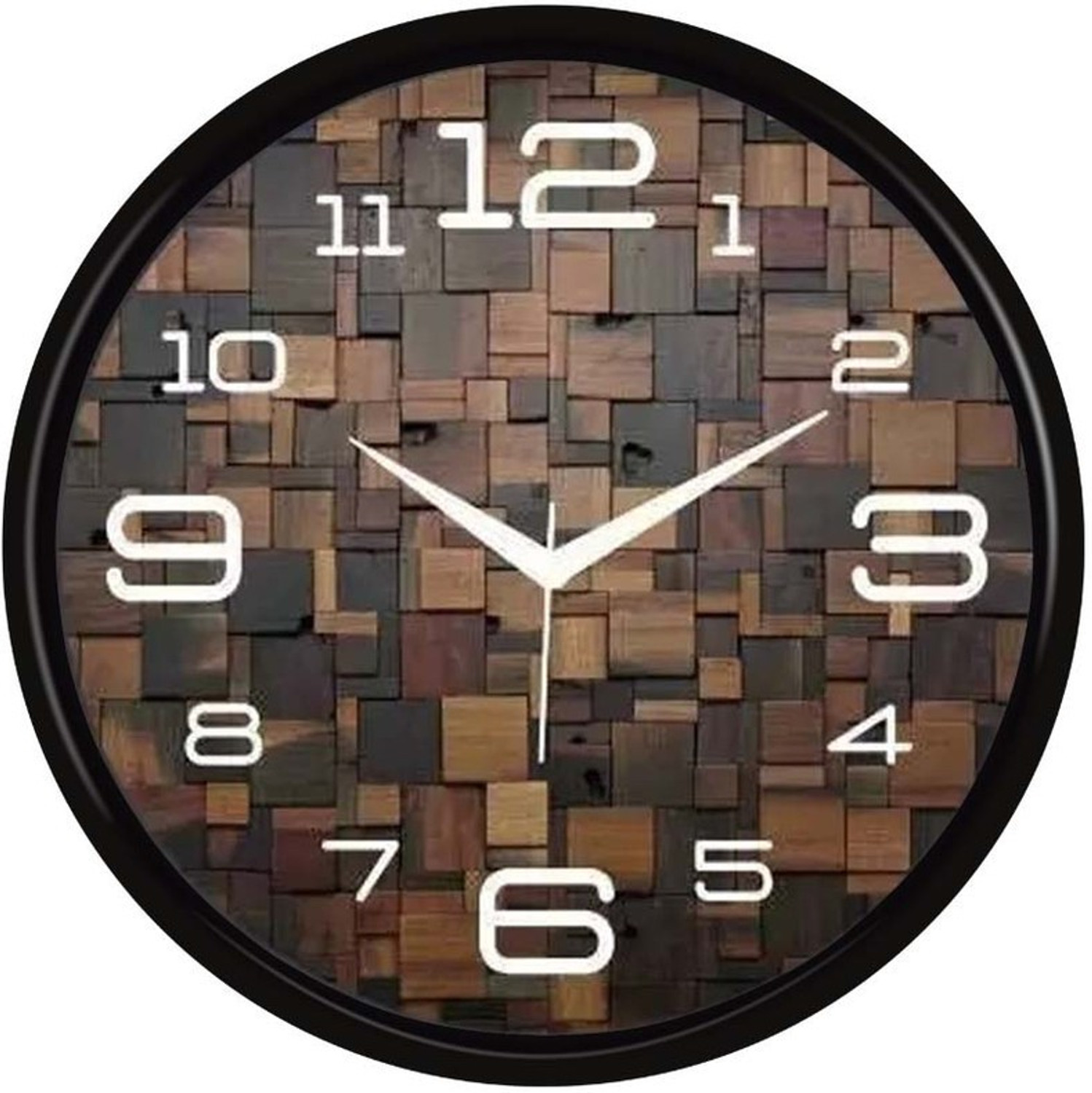 Image of siya trading Analog 25 cm X 25 cm Wall Clock (Multicolor, With Glass, Standard)