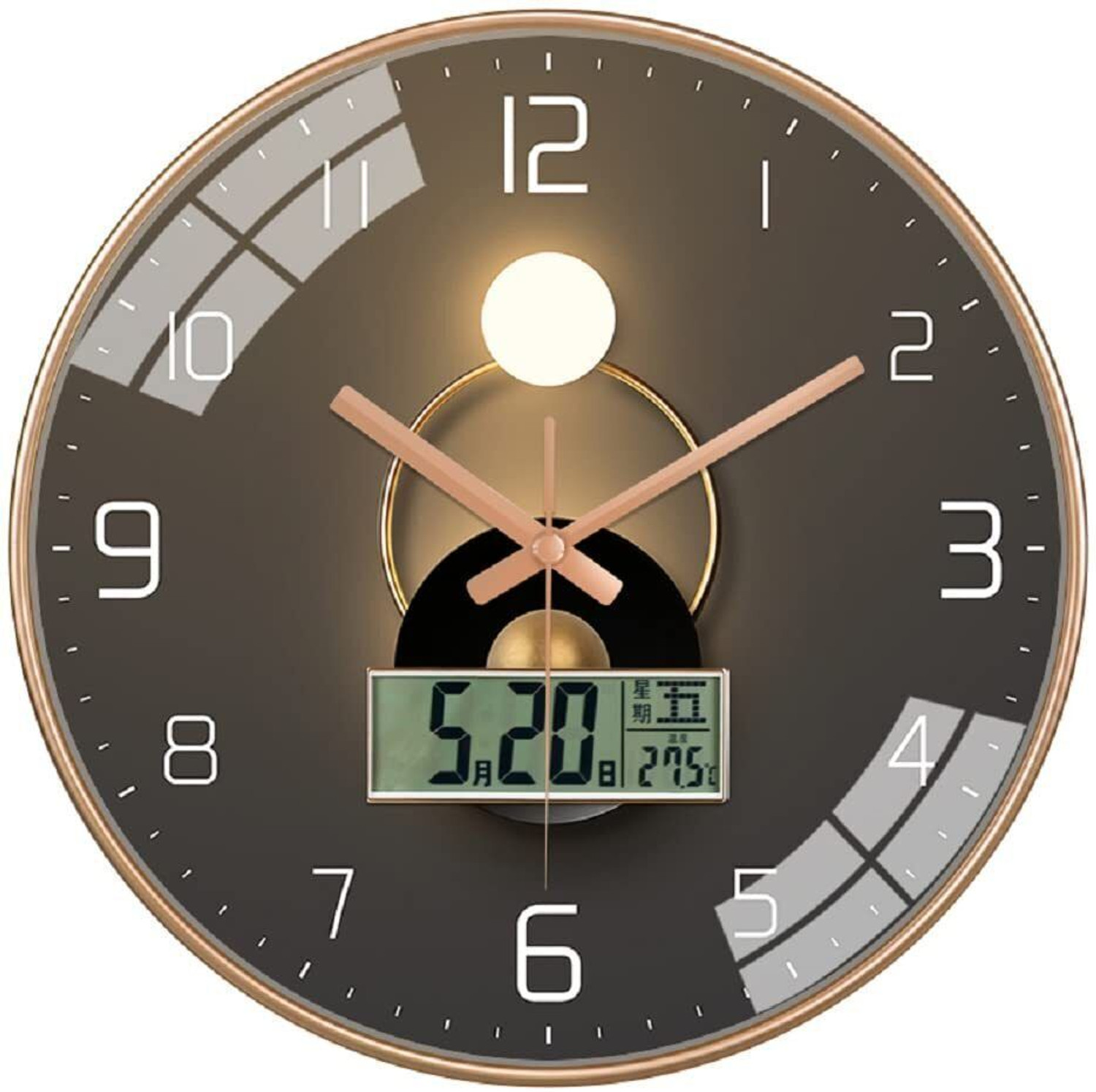 Image of LuxeLookz Analog 34 cm X 71 cm Wall Clock (Multicolor, Without Glass, Standard)