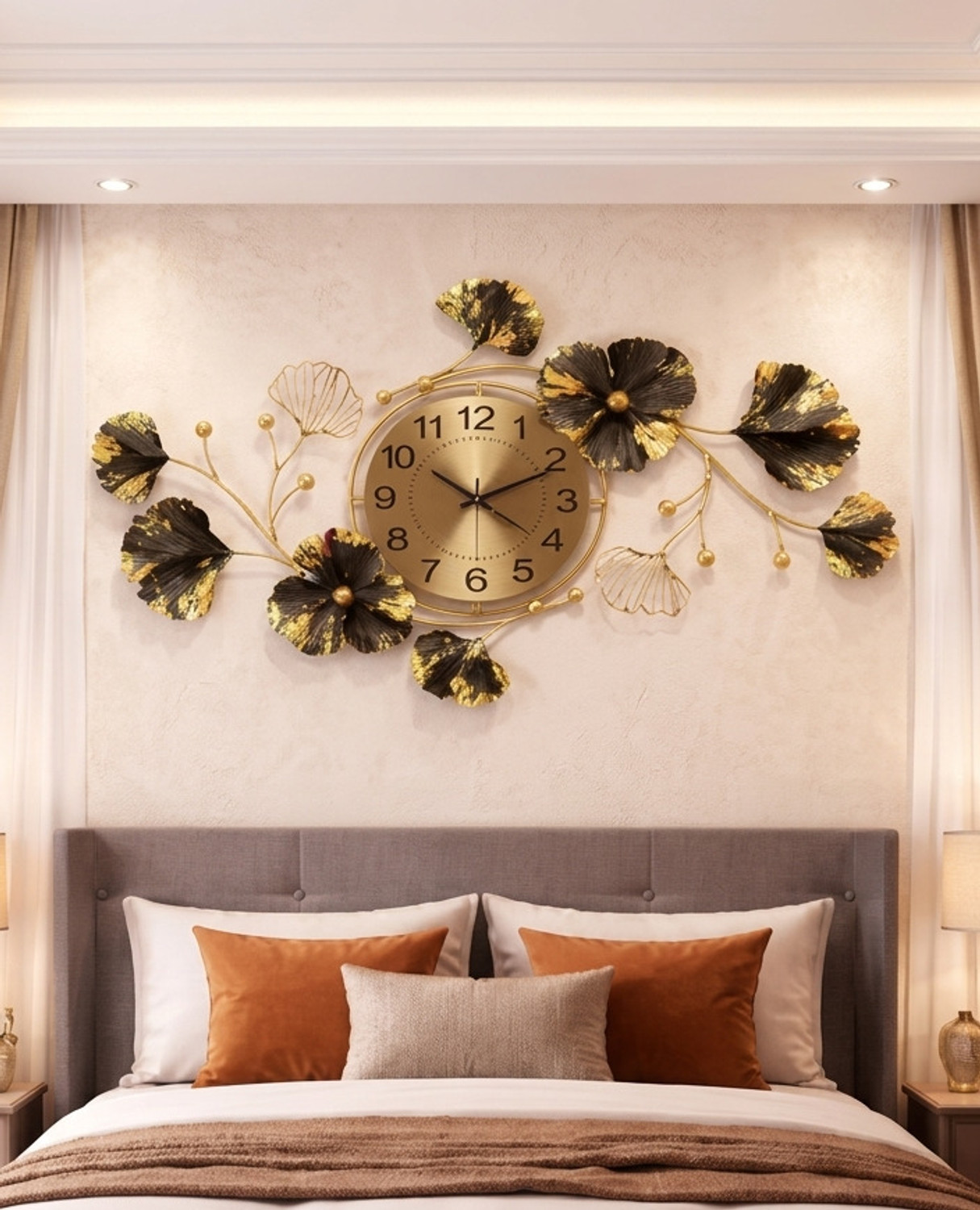 Image of LuxeLookz Analog 34 cm X 71 cm Wall Clock (Multicolor, Without Glass, Standard)