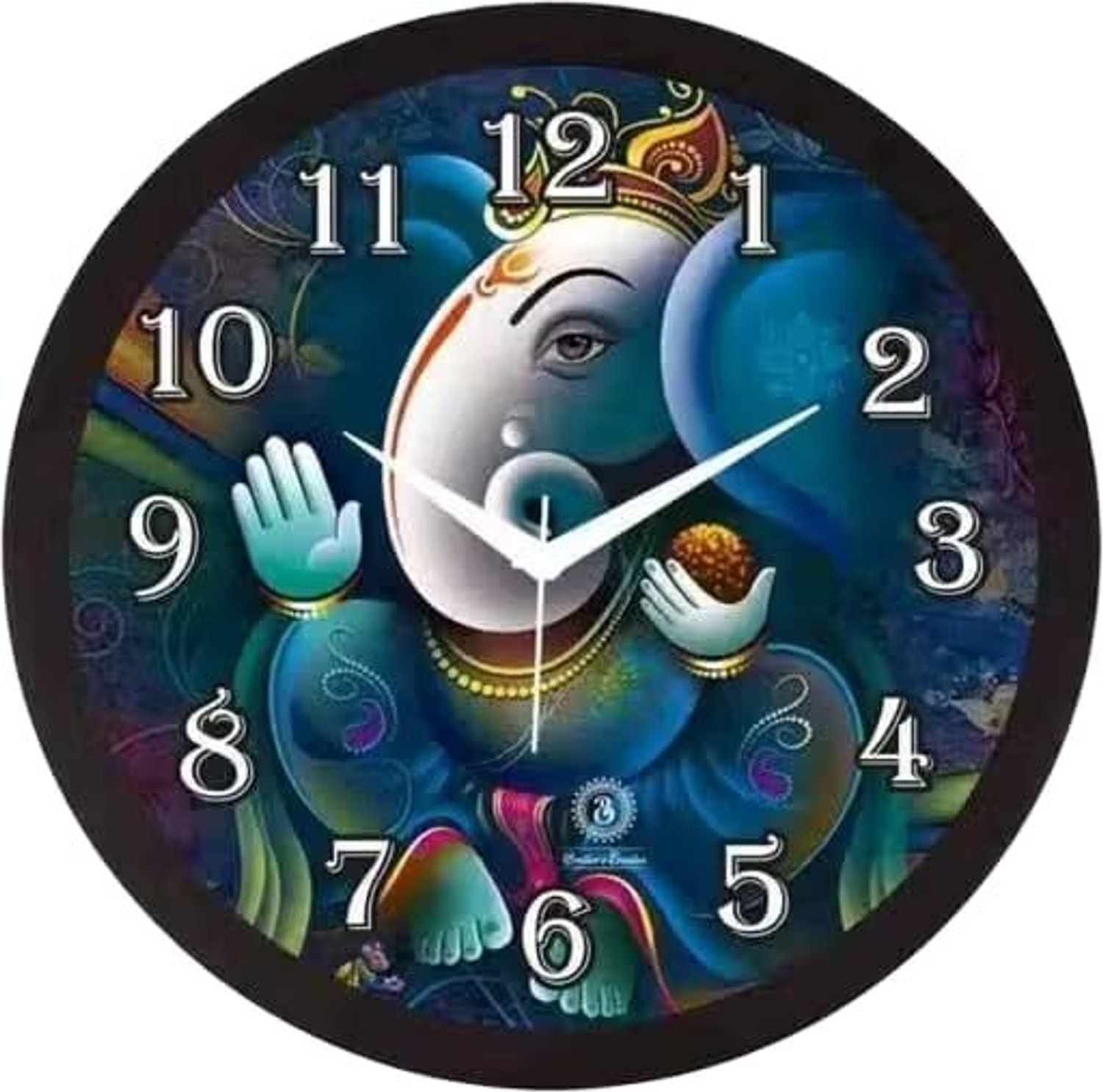 Image of siya trading Analog 25 cm X 25 cm Wall Clock (Multicolor, With Glass, Standard)