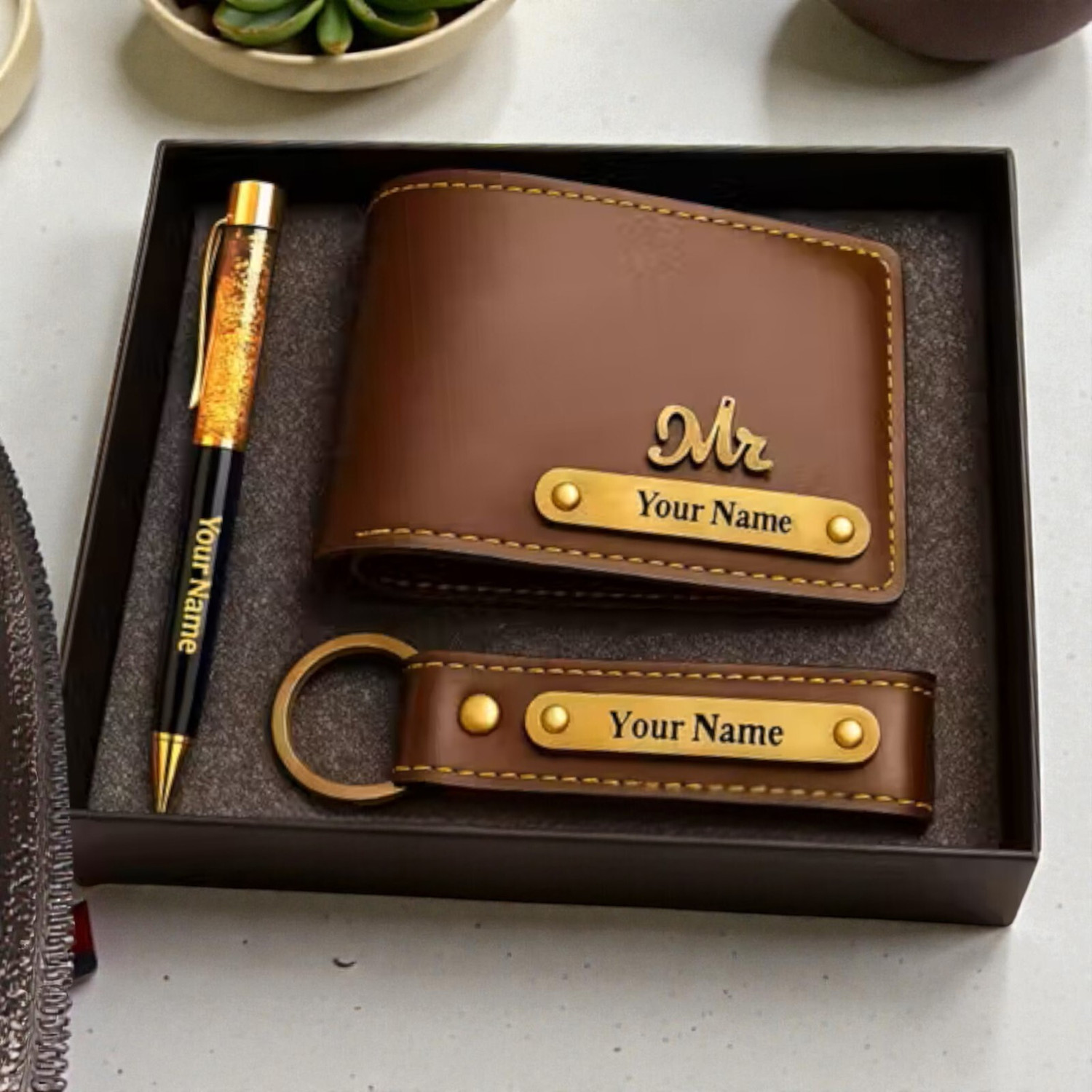 Image of KILLER Men Casual, Formal Brown Artificial Leather RFID Card Holder (11 Card Slots)