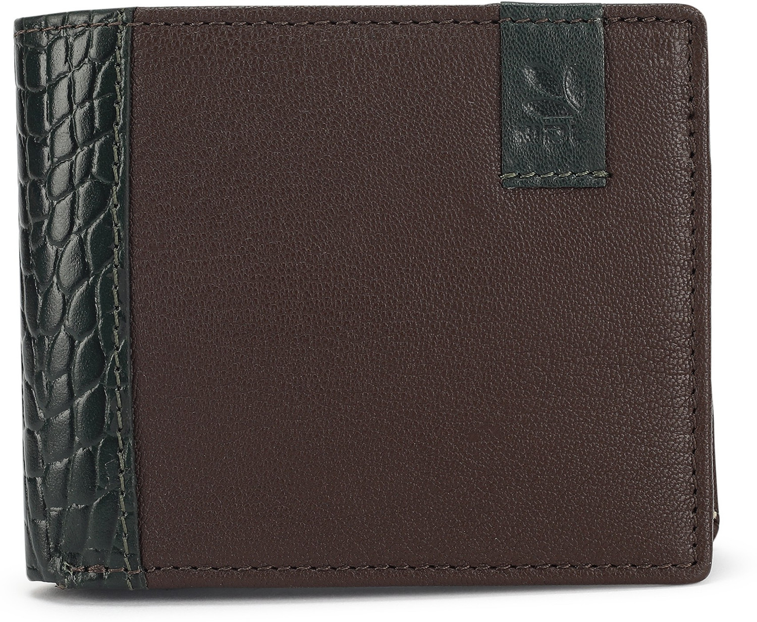 WOODLAND Men Casual Brown Genuine Leather Wallet 6 Card Slots Price History