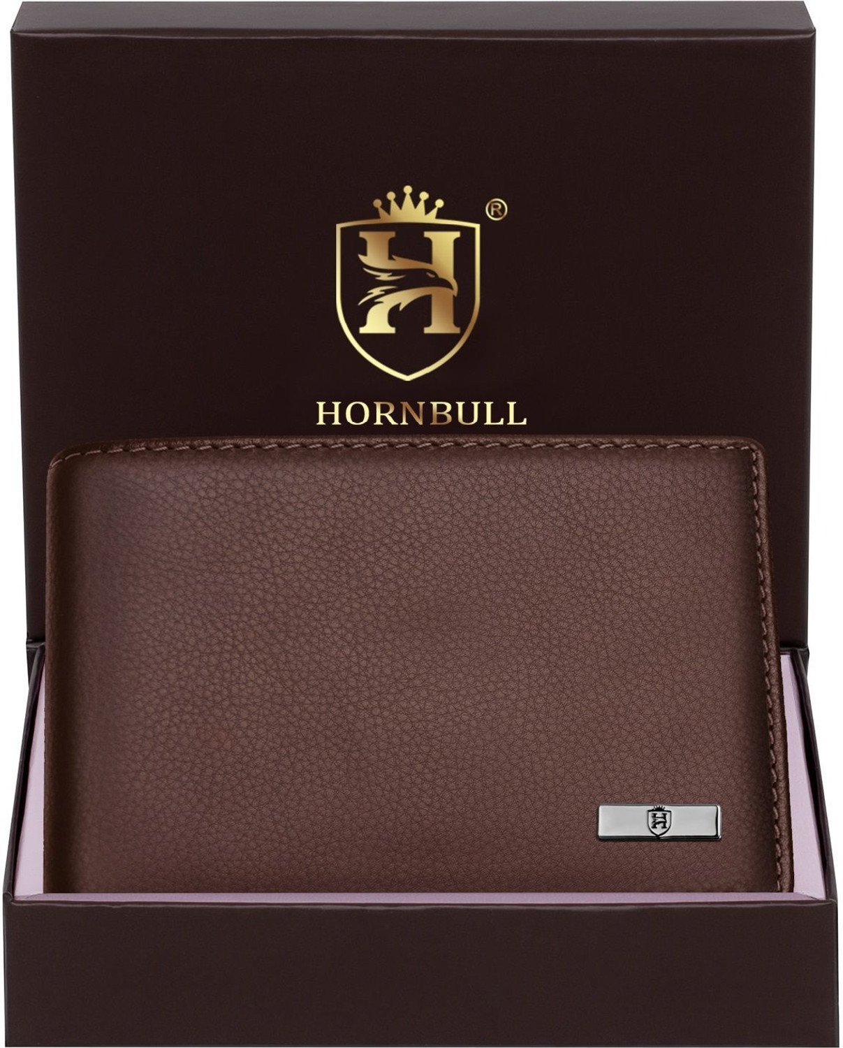 Brown Genuine Leather Wallet for Men – 4 Card Slots, Regular Size