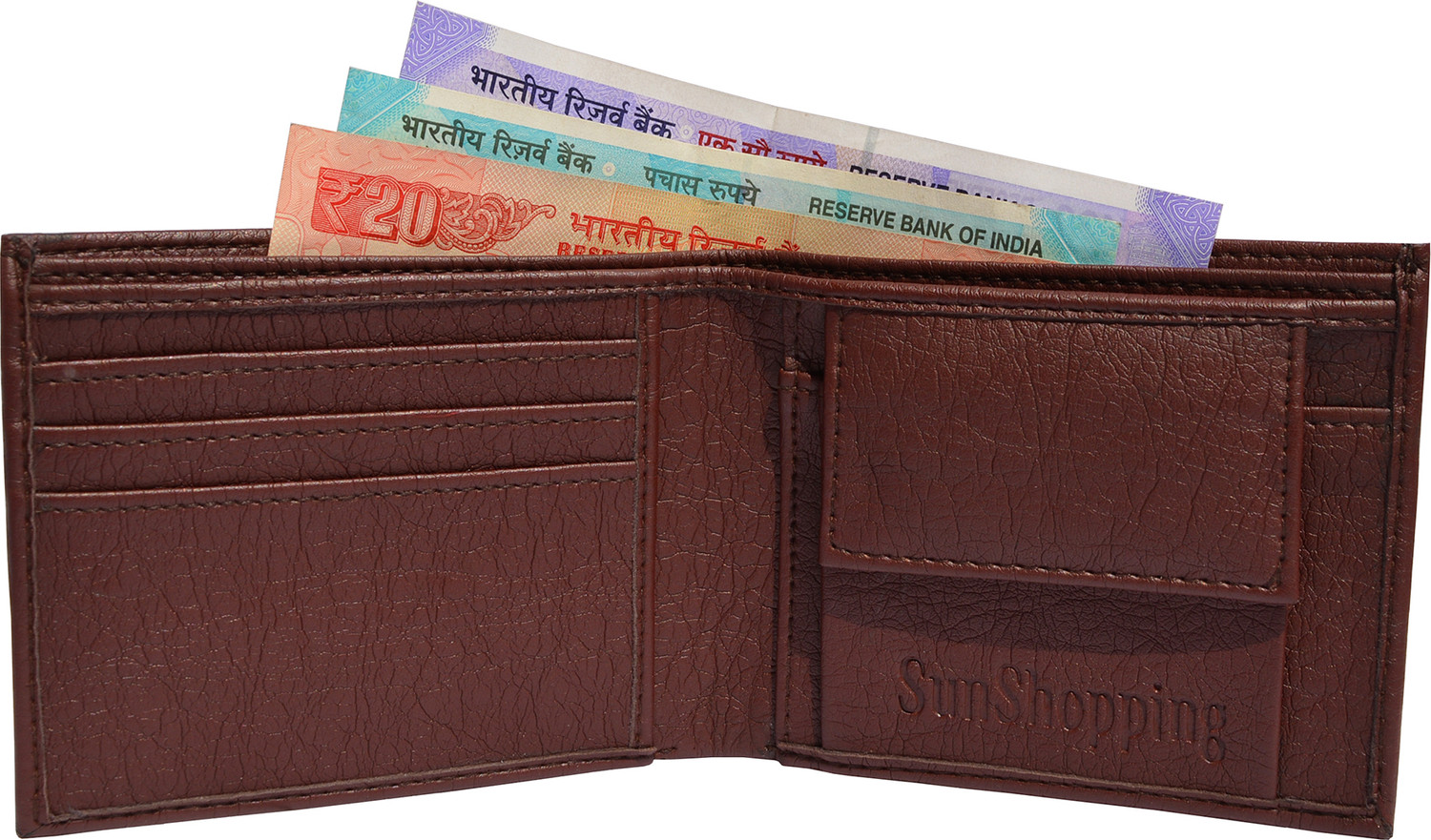 Image of KILLER Men Casual, Formal Brown Artificial Leather RFID Card Holder (11 Card Slots)