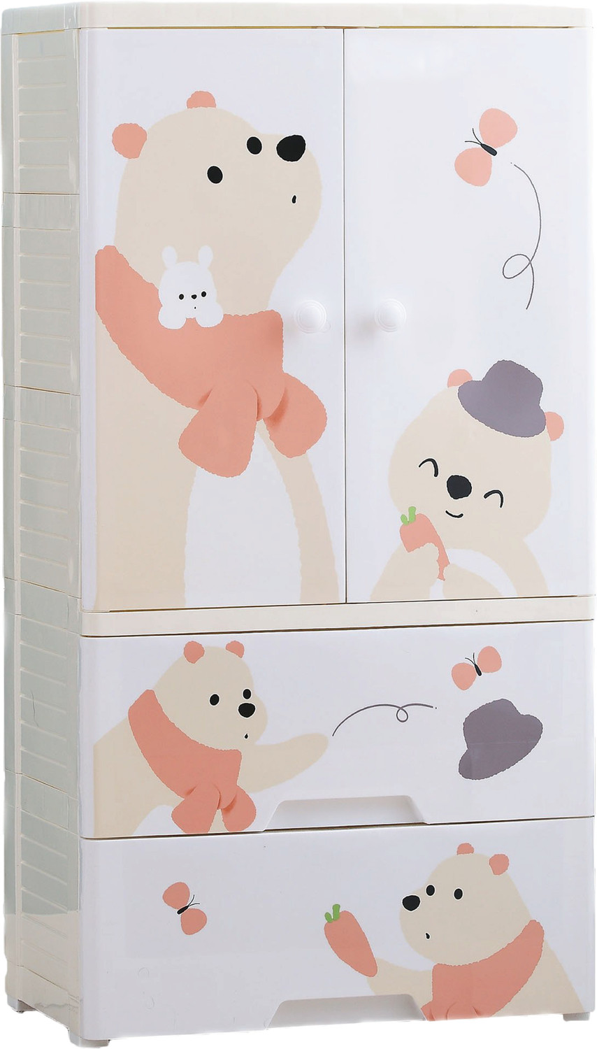 Polka Tots Convertible/Collapsible Baby & Kids Clothes Wardrobe/Almira