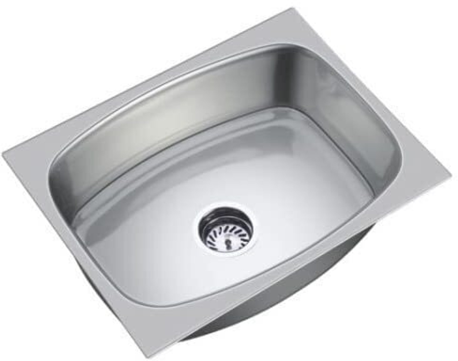 Image of HouseX Premium Single bowl sink 18 inchx16 inchx10 inch KS-109 Vessel Sink (Steel)