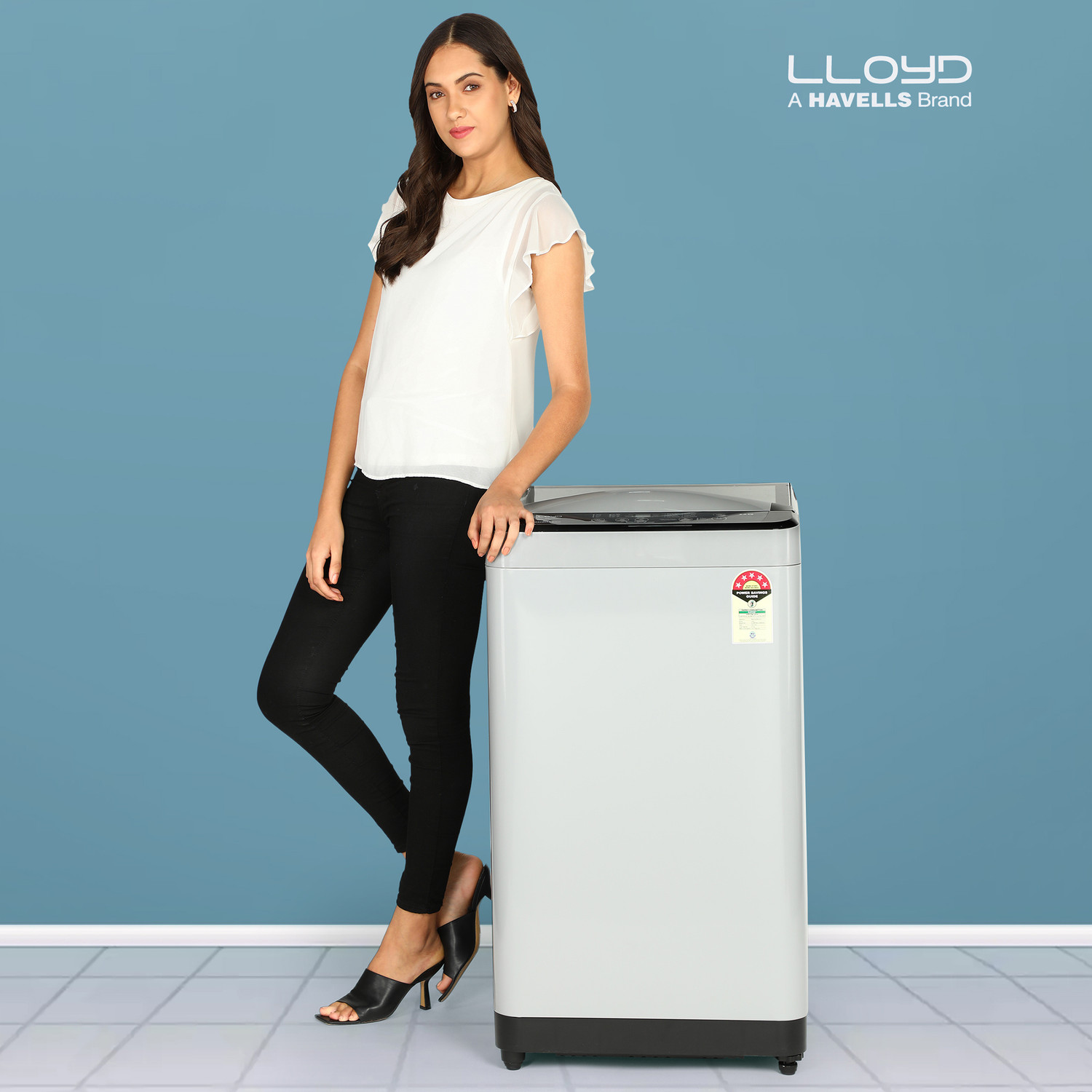 Image of Lloyd by Havells 8 kg Washing Machine Fully Automatic Top Load Grey