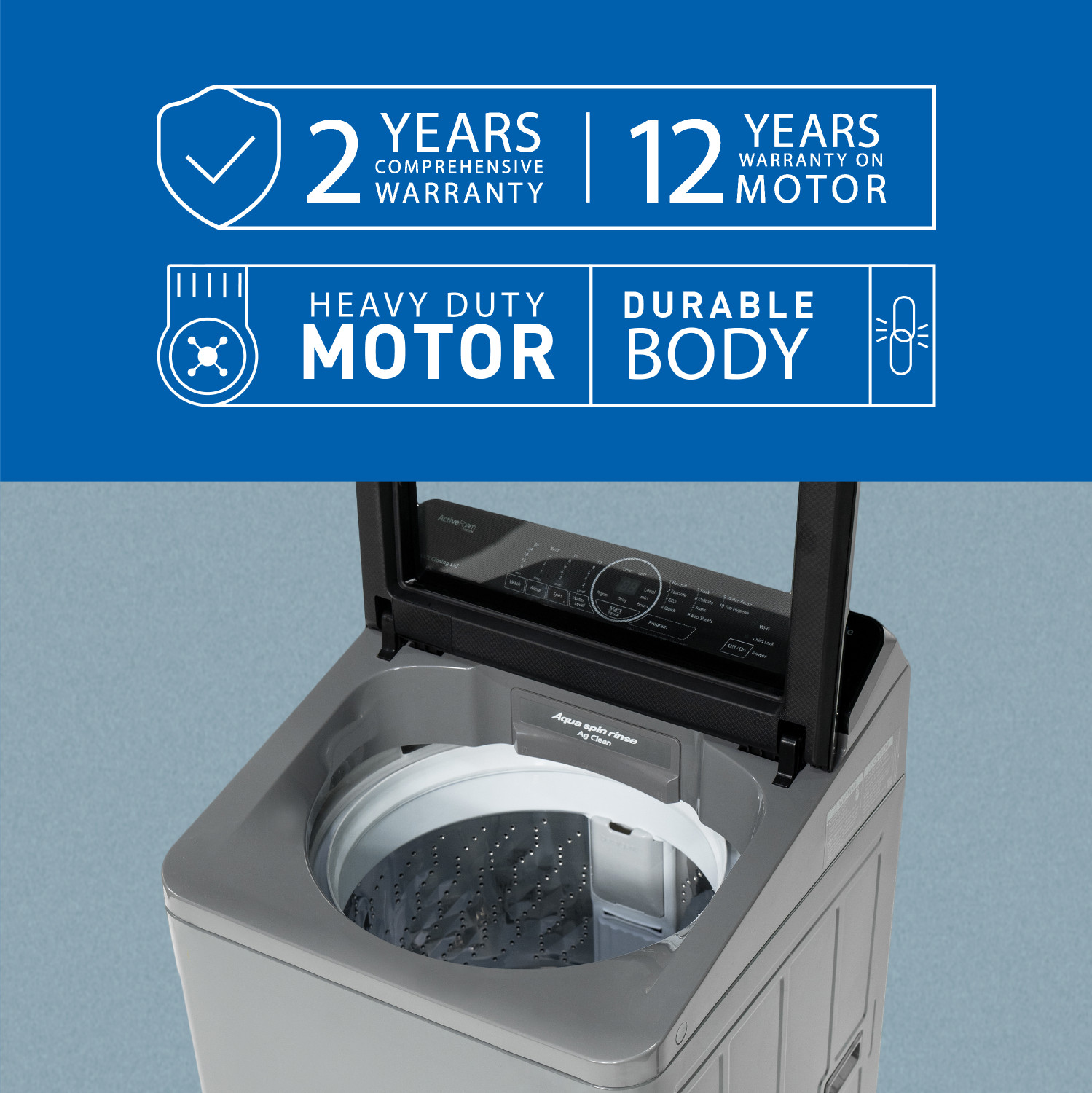 Image of Panasonic 6.5 kg Wi-Fi EnabledSmart Washing Machine Fully Automatic Top Load Grey