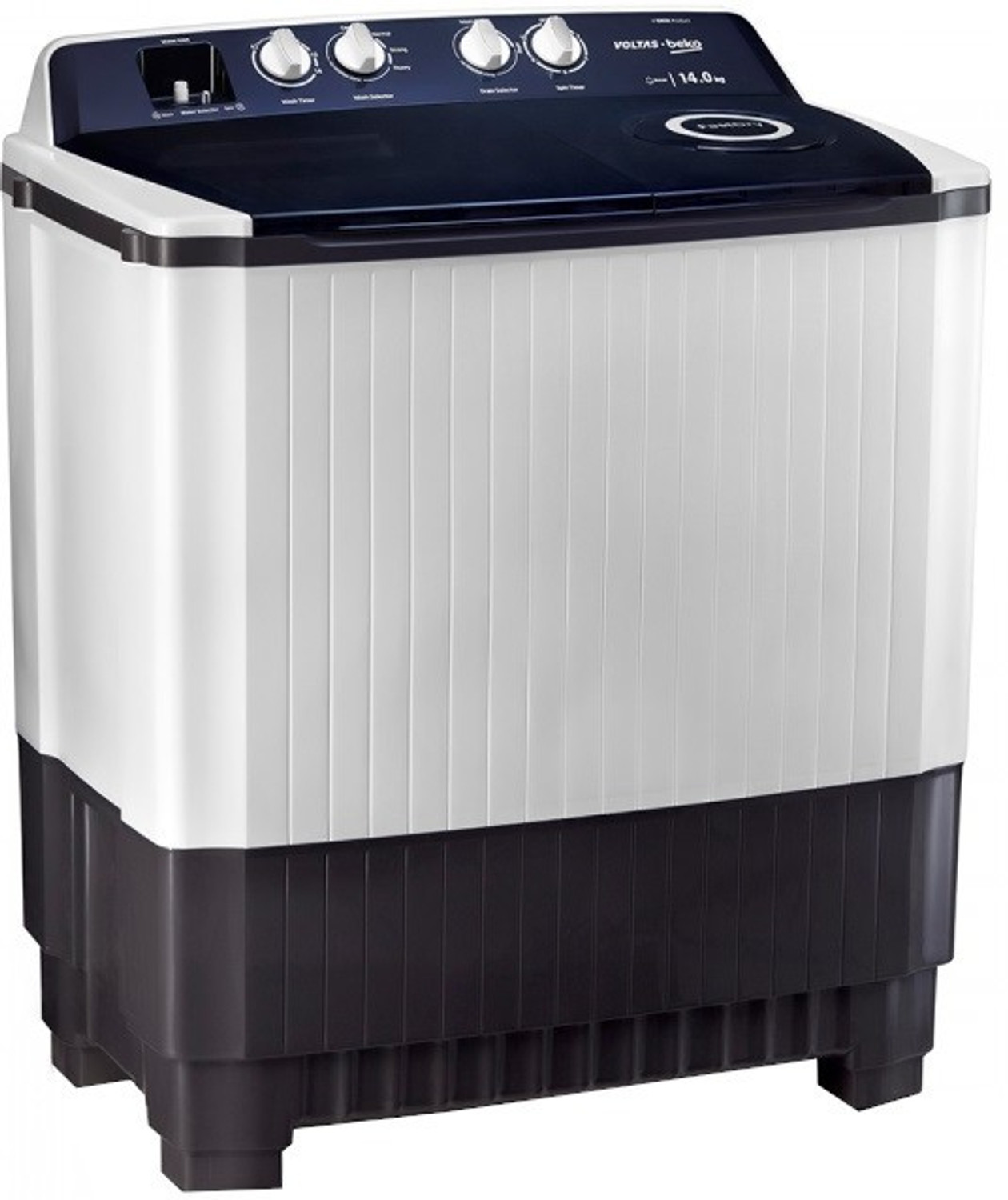 Image of Voltas Beko by A Tata Product 14 kg Semi Automatic Top Load Washing Machine Grey, White