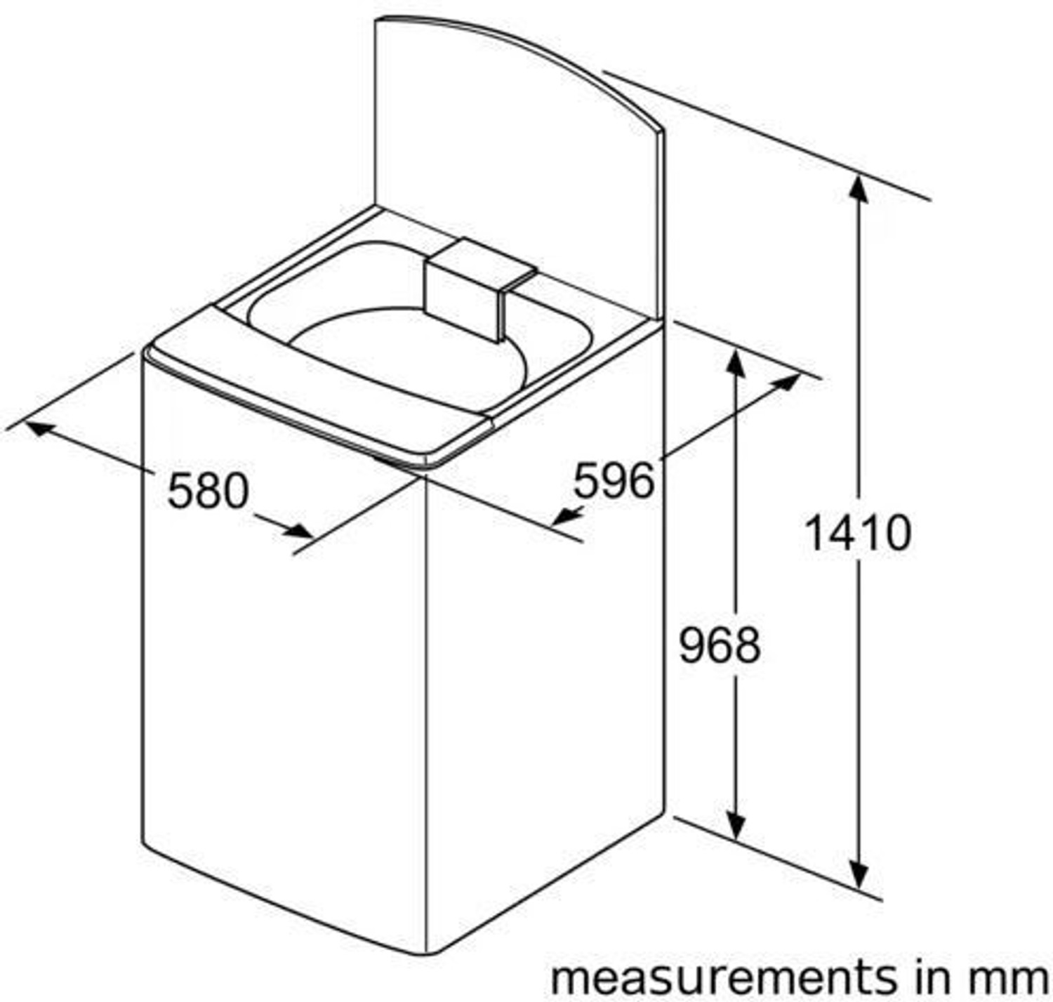 Image of BOSCH 6.5 kg Fully Automatic Top Load Washing Machine White