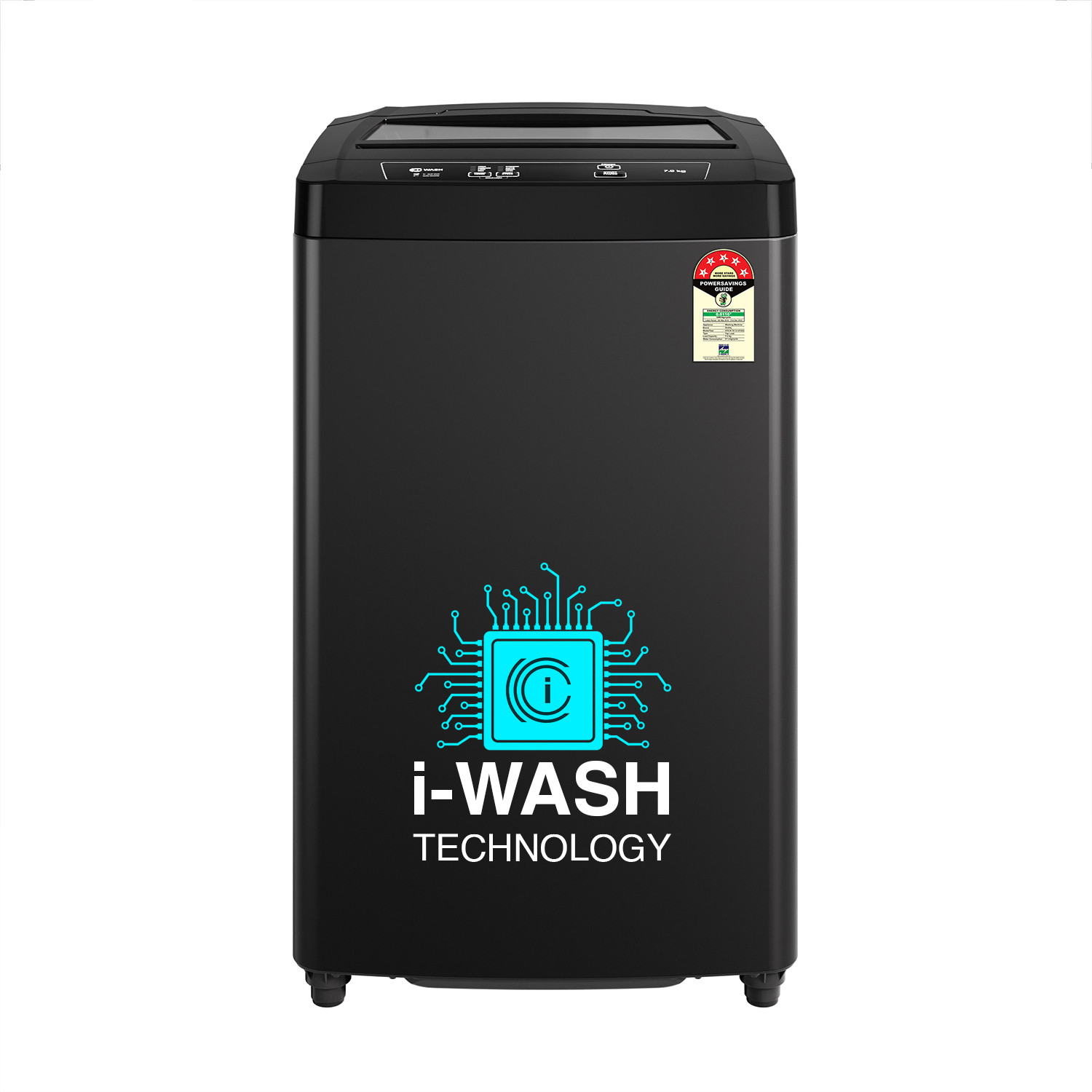 Image of Godrej 7 kg 5 Star with i-Wash technology Washing Machine Fully Automatic Top Load Black, Grey