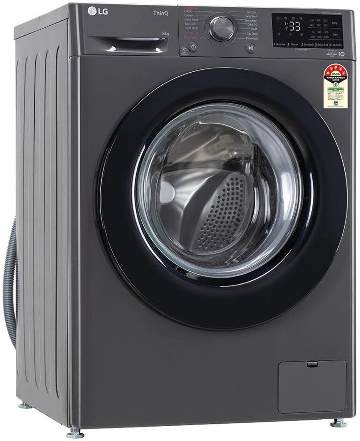 Image of LG 8 kg AI Direct Drive Technology Fully Automatic Front Load Washing Machine Black (FHV1408Z2M)