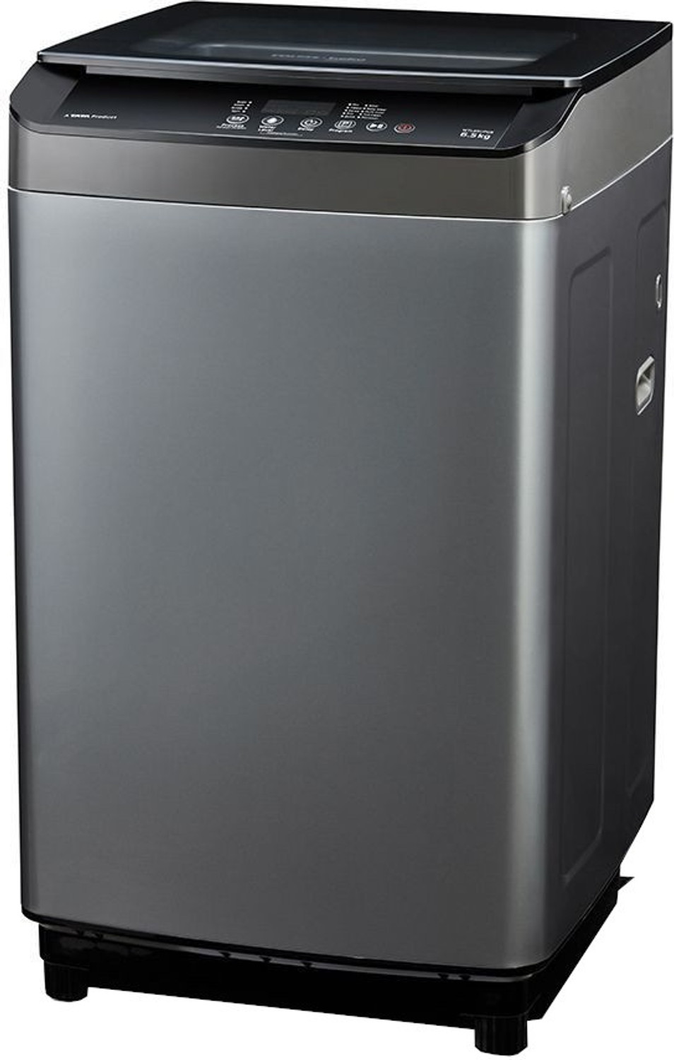Image of Voltas Beko by A Tata Product 9 kg with Double waterfall, Multiple Wash Program, Waterproof IPX4 panel and Monsoon Dry option Fully Automatic Top Load Washing Machine Black, Grey