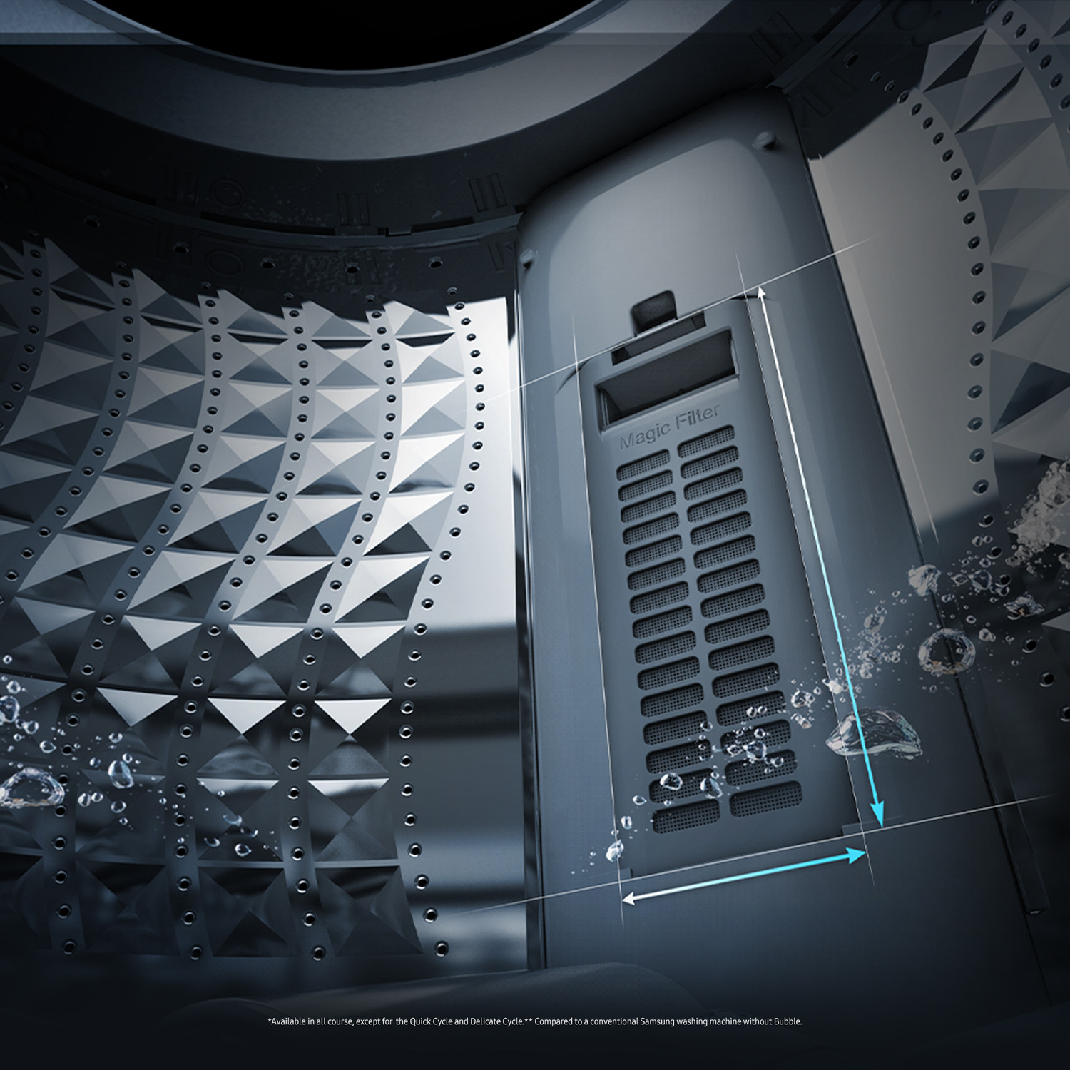 Image of Samsung 6.5 kg Inverter 5 star Wobble Technology Fully Automatic Top Load Washing Machine Silver