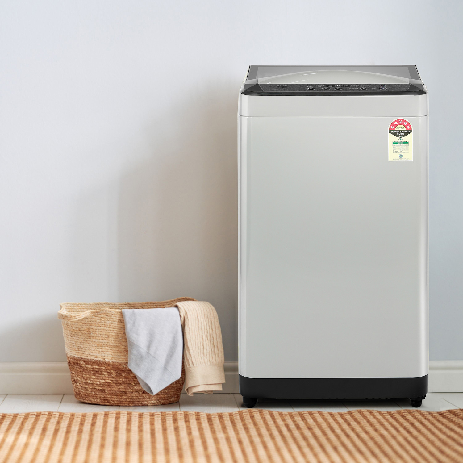 Image of Lloyd by Havells 8 kg Washing Machine Fully Automatic Top Load Grey