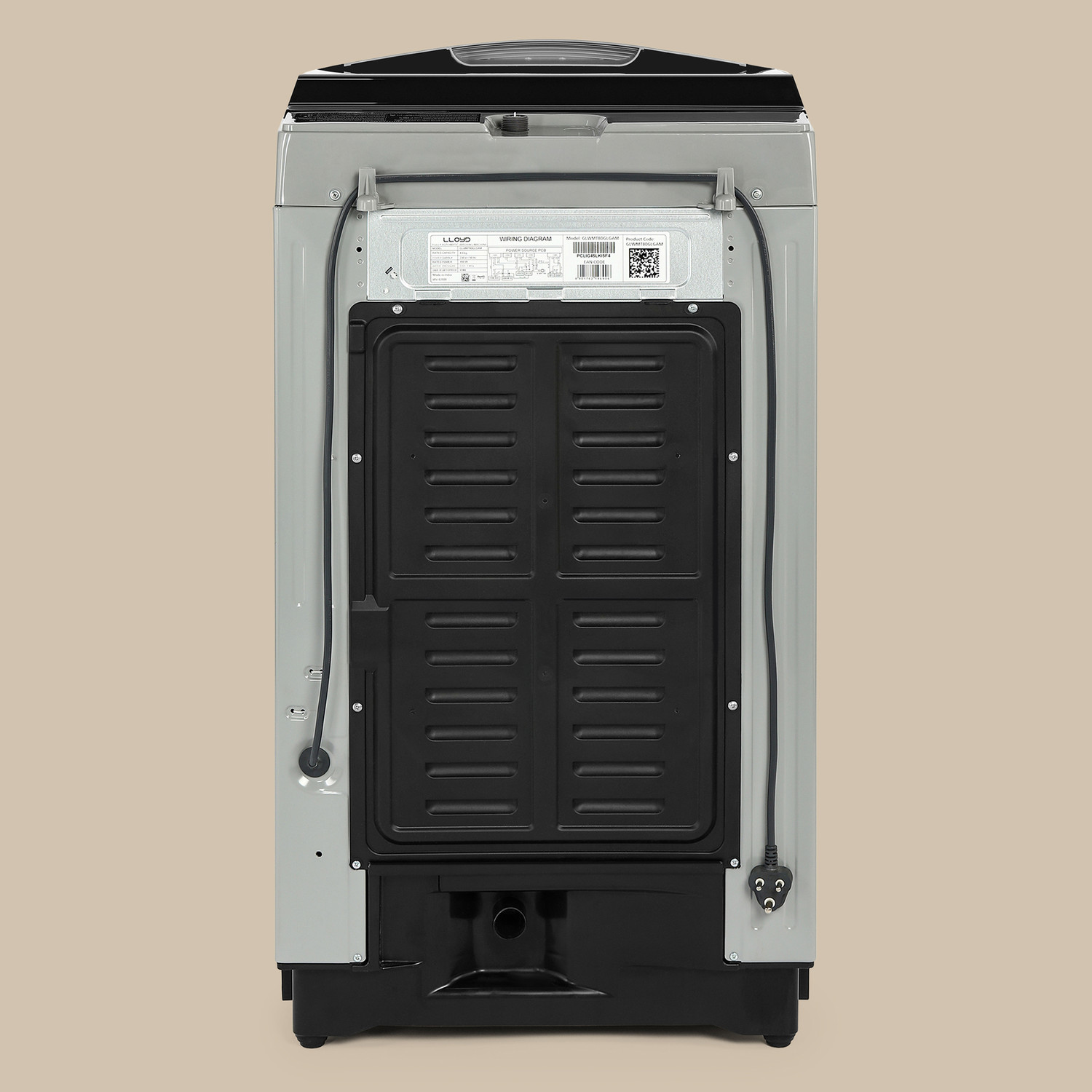 Image of Lloyd by Havells 8 kg Washing Machine Fully Automatic Top Load Grey