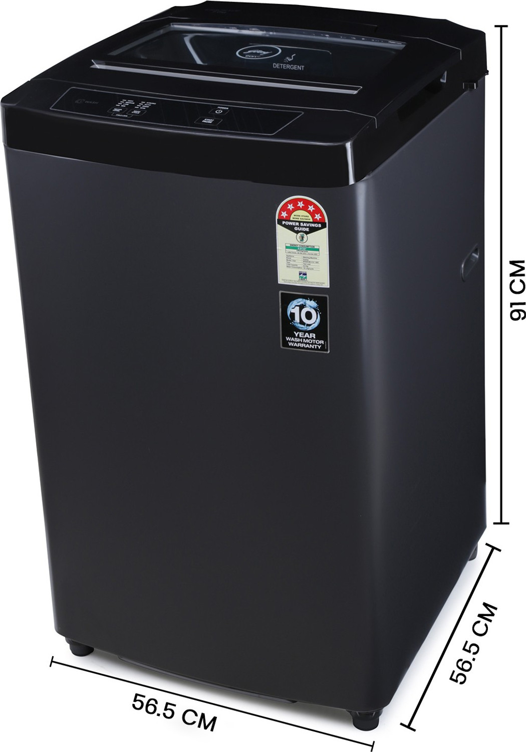 Image of Godrej 7 kg 5 Star with i-Wash technology Washing Machine Fully Automatic Top Load Black, Grey