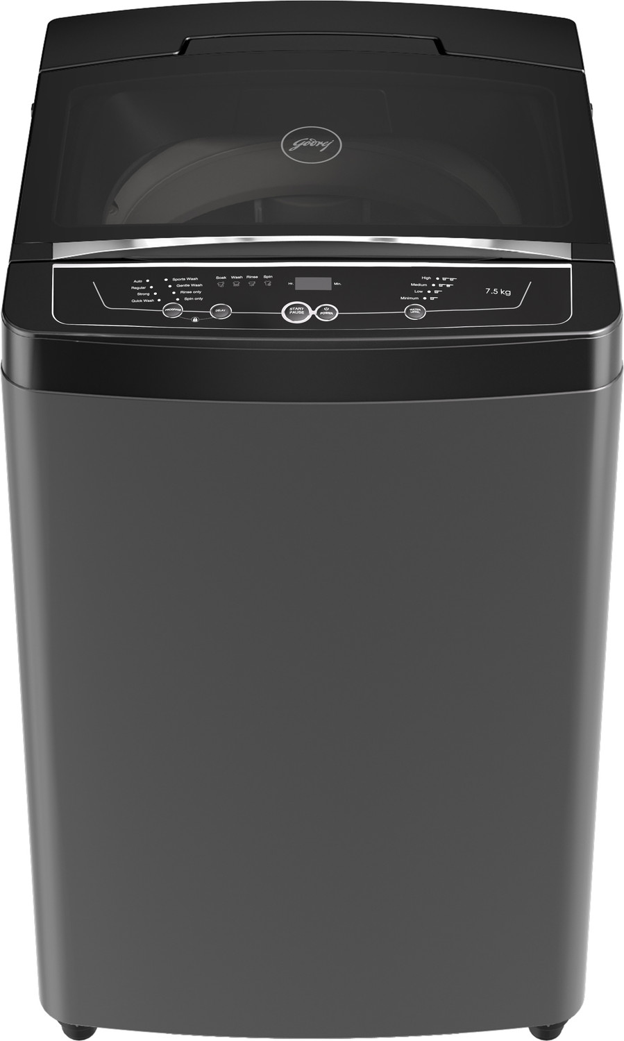 Image of Godrej 7.5 kg with Roller Coaster Wash Technology Fully Automatic Top Load Washing Machine Black