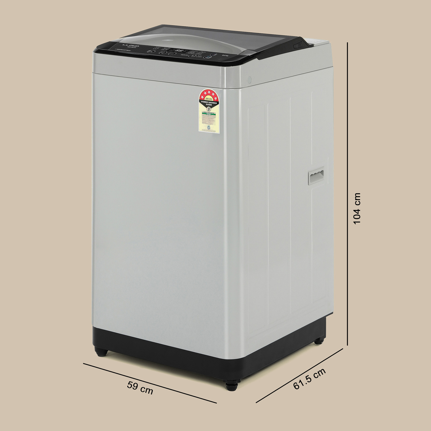 Image of Lloyd by Havells 8 kg Washing Machine Fully Automatic Top Load Grey