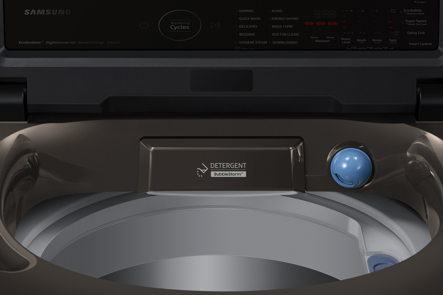 Image of Samsung 10 kg with Wi-Fi Enabled Fully Automatic Top Load Washing Machine Brown