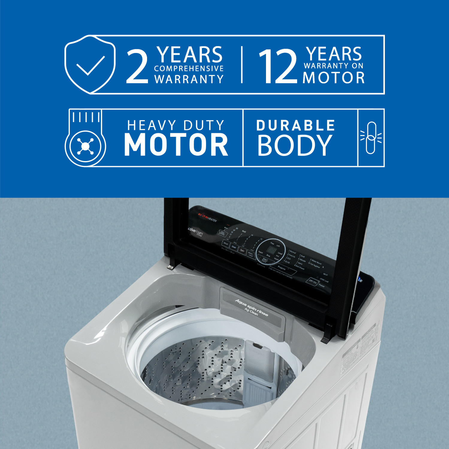 Image of Panasonic 7.5 kg Wi-Fi Enabled Smart Washing Machine Fully Automatic Top Load Grey