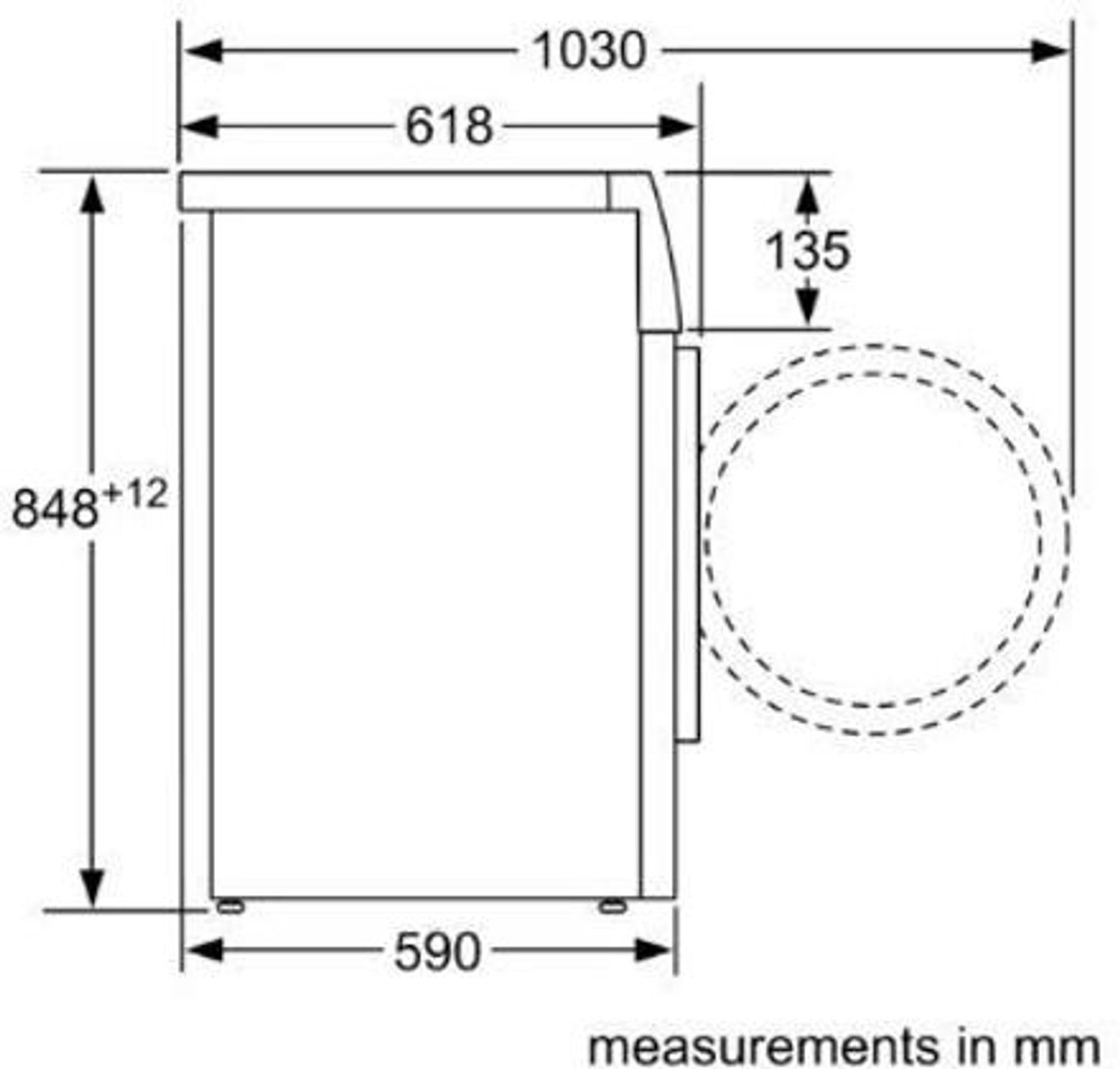 Image of BOSCH 6.5 kg Fully Automatic Front Load Washing Machine White (WAJ2016HIN)