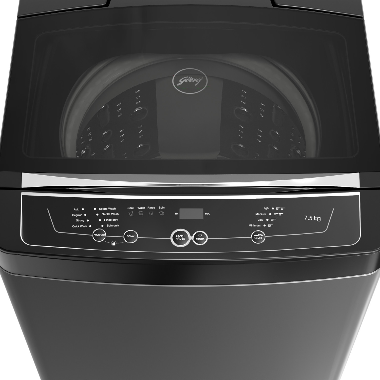 Image of Godrej 7.5 kg with Roller Coaster Wash Technology Fully Automatic Top Load Washing Machine Black