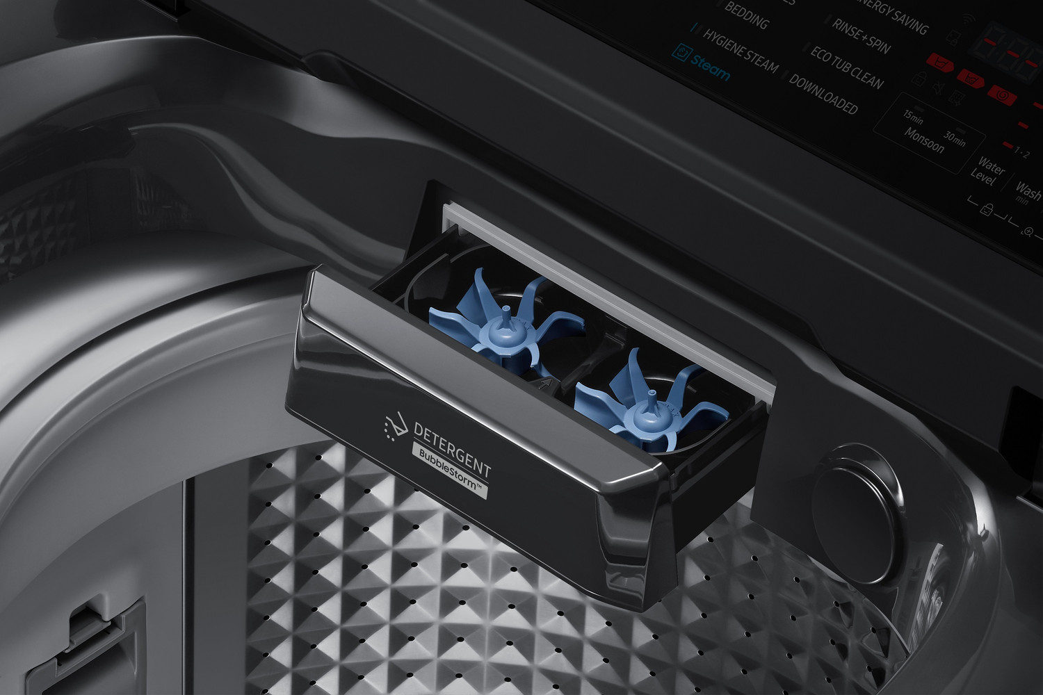 Image of Samsung 8 kg with Wi-Fi Enabled Fully Automatic Top Load Washing Machine Grey