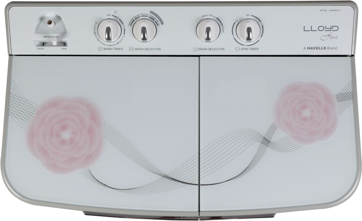 Image of Lloyd by Havells 9 kg Semi Automatic Top Load Washing Machine Grey