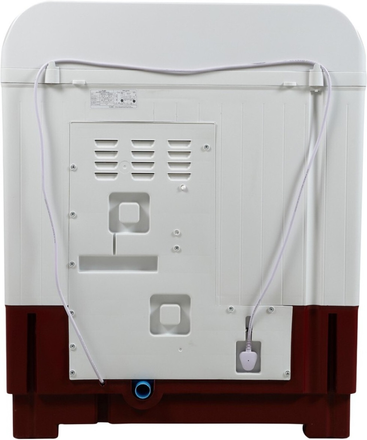 Image of Lloyd by Havells 8 kg |1300 RPM|Soak Function|3 Wash Programs|Swift Dry| Magic Filter Semi Automatic Top Load Washing Machine Maroon, White