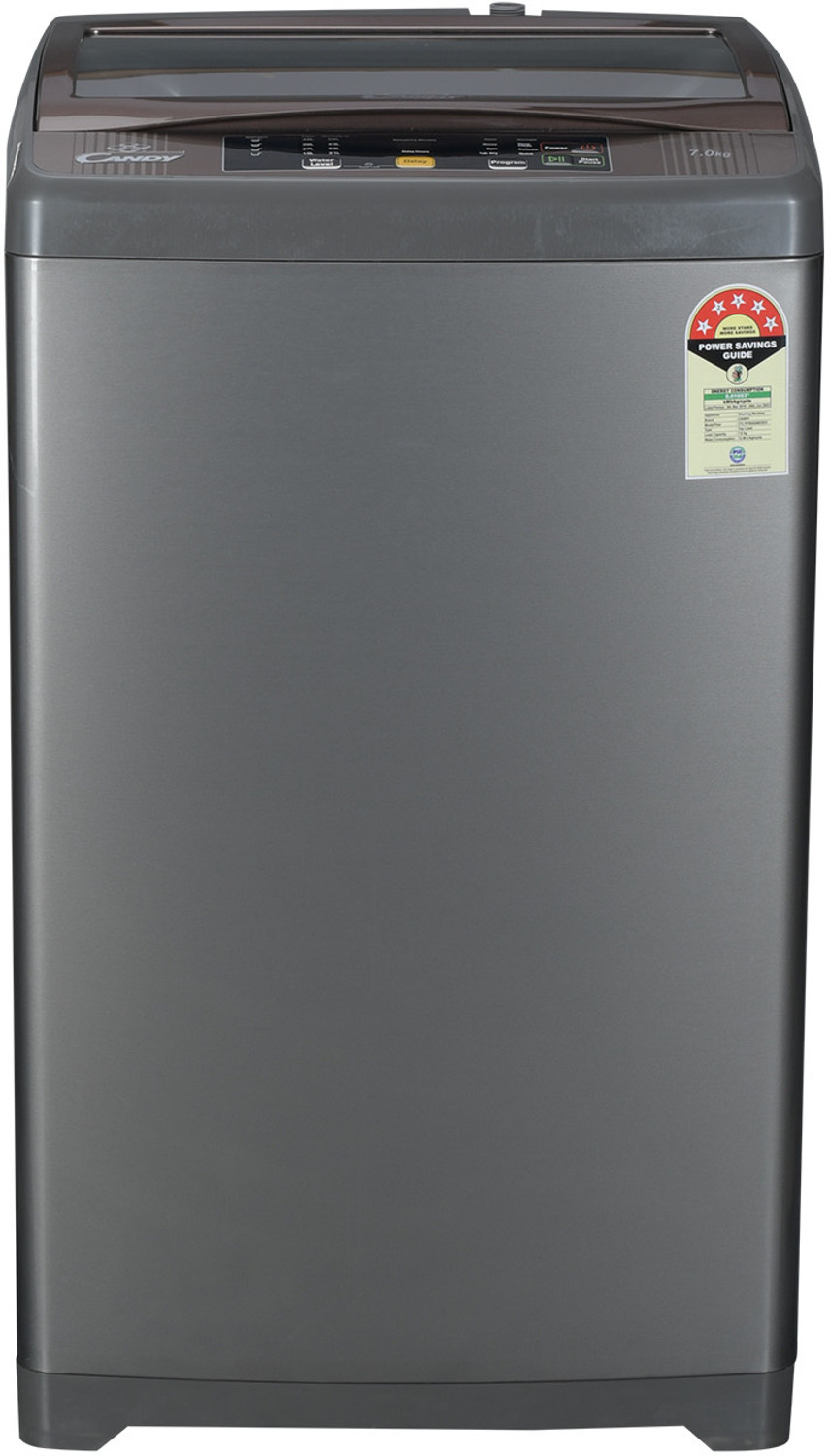 Image of CANDY 7 kg Fully Automatic Top Load Washing Machine Grey