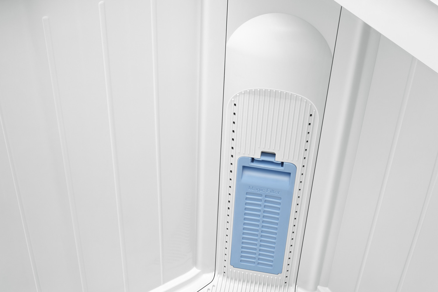 Image of Samsung 8.5 kg 5 star, Air Turbo Drying Semi Automatic Top Load Washing Machine Black, Grey