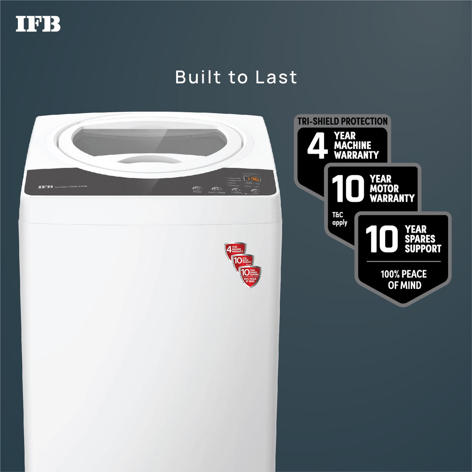 Image of IFB 7 kg 5 Star Aqua Conserve Hard Water Wash, Smart Sense Fully Automatic Top Load Washing Machine Grey, White