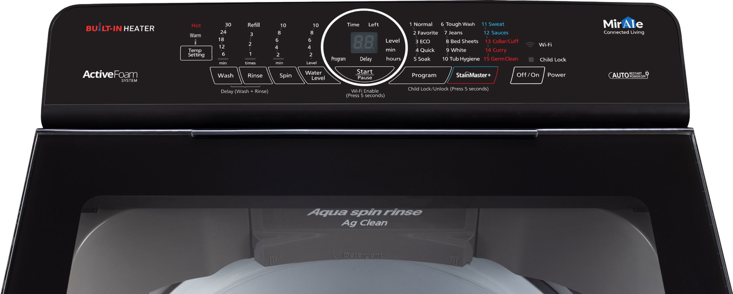Image of Panasonic 8 kg with Wi-Fi Enabled Fully Automatic Top Load Washing Machine with In-built Heater Grey