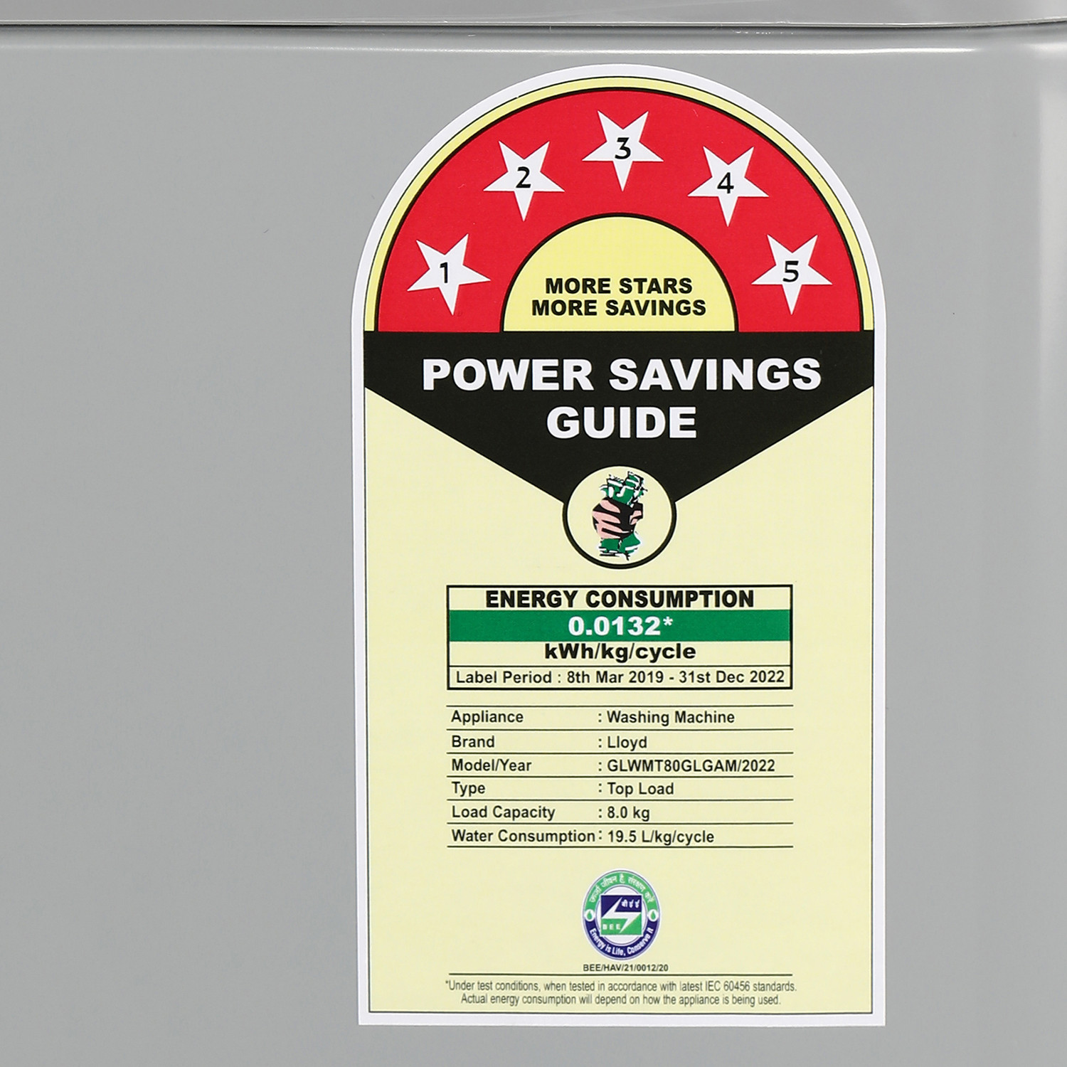 Image of Lloyd by Havells 8 kg Washing Machine Fully Automatic Top Load Grey