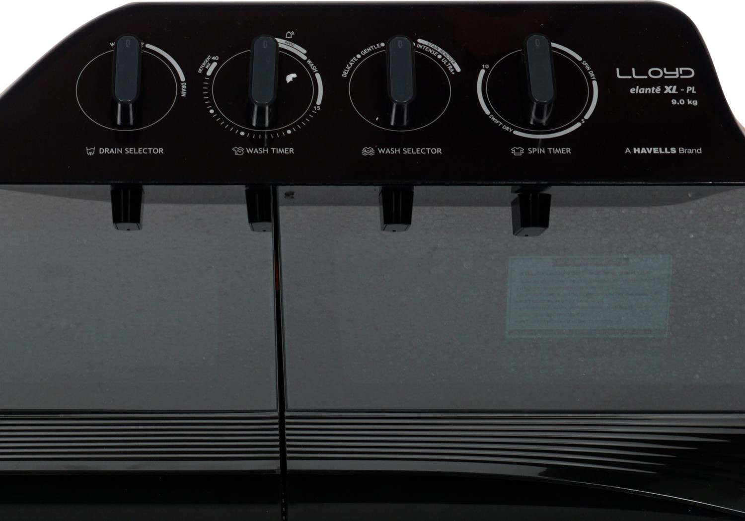 Image of Lloyd by Havells 9 kg Semi Automatic Top Load Washing Machine Grey, Orange