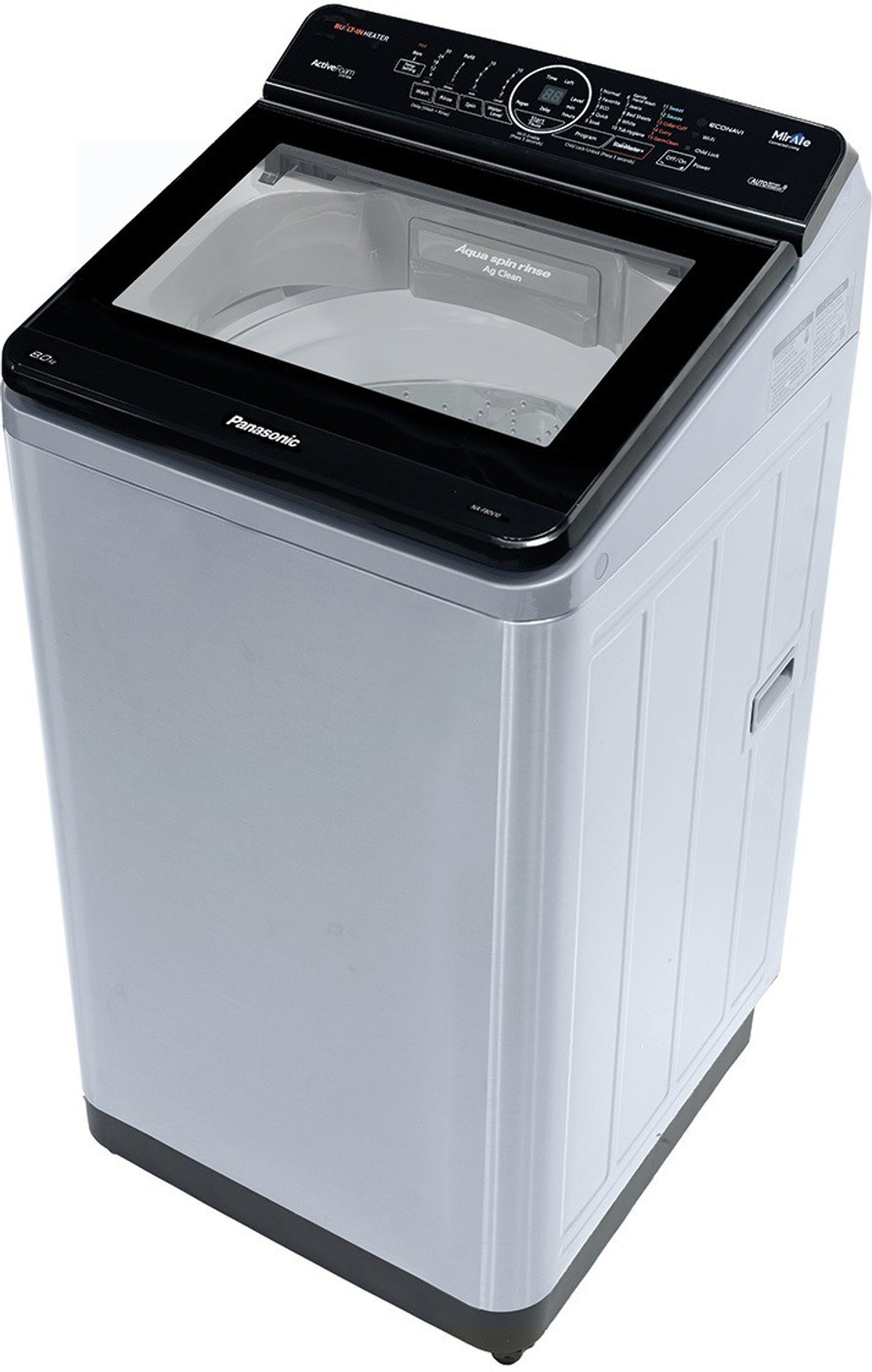 Image of Panasonic 8 kg Wi-Fi EnabledSmart Washing Machine Fully Automatic Top Load with In-built Heater Silver