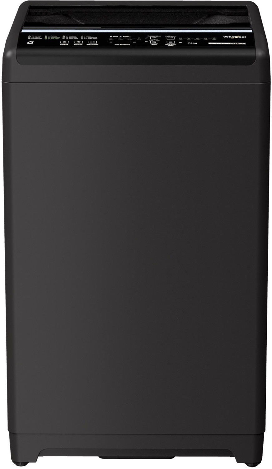 Whirlpool 7 kg Fully Automatic Top Load Washing Machine with In-built Heater Grey