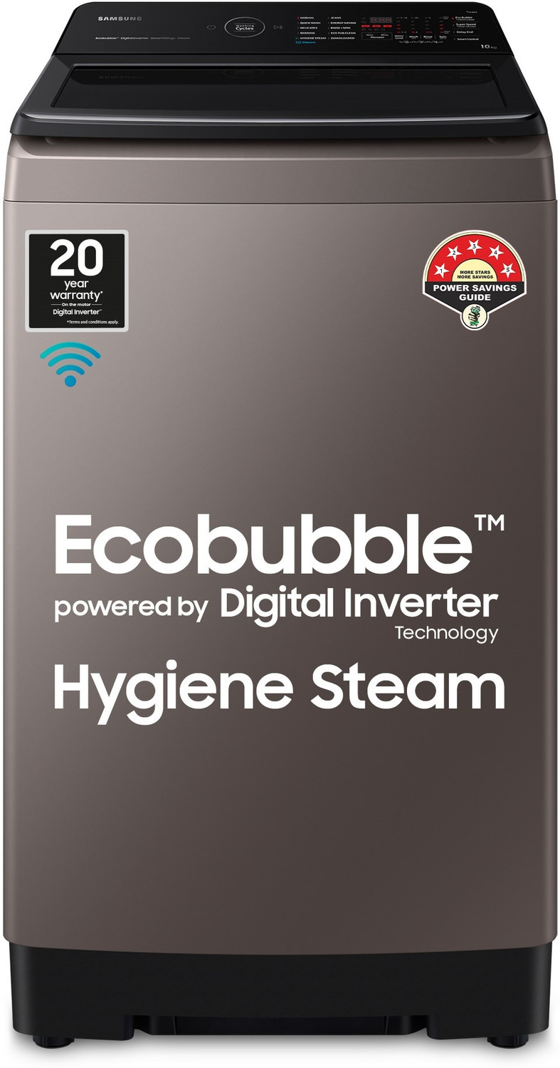 Image of Samsung 10 kg with Wi-Fi Enabled Fully Automatic Top Load Washing Machine Brown