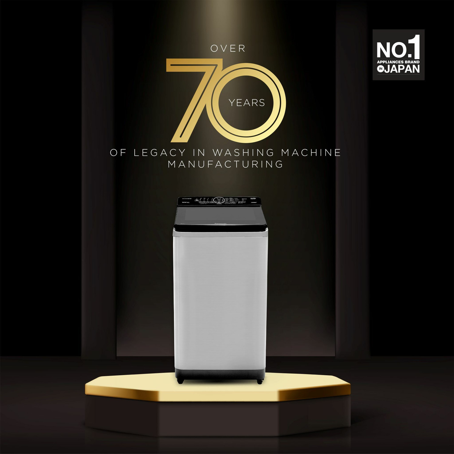 Image of Panasonic 8 kg Wi-Fi EnabledSmart Washing Machine Fully Automatic Top Load with In-built Heater Grey