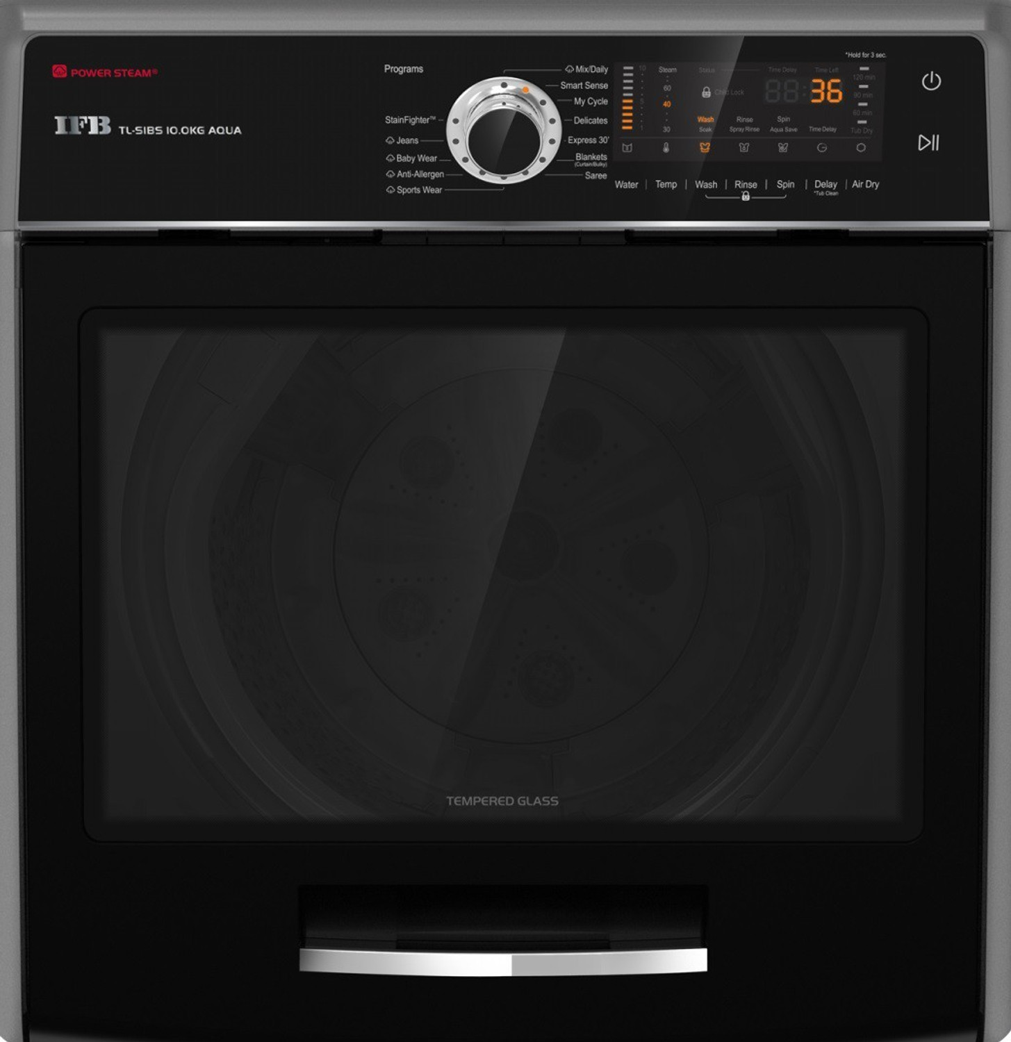 Image of IFB 10 kg Fully Automatic Top Load Washing Machine with In-built Heater Grey (TL - SIBS 10 kg Aqua)