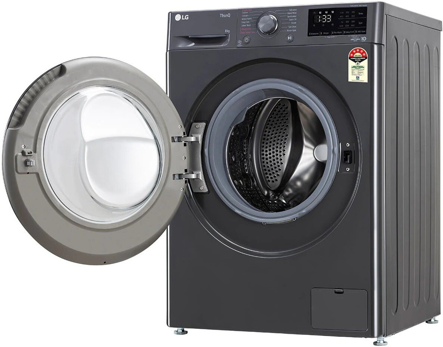 Image of LG 8 kg AI Direct Drive Technology Fully Automatic Front Load Washing Machine Black (FHV1408Z2M)