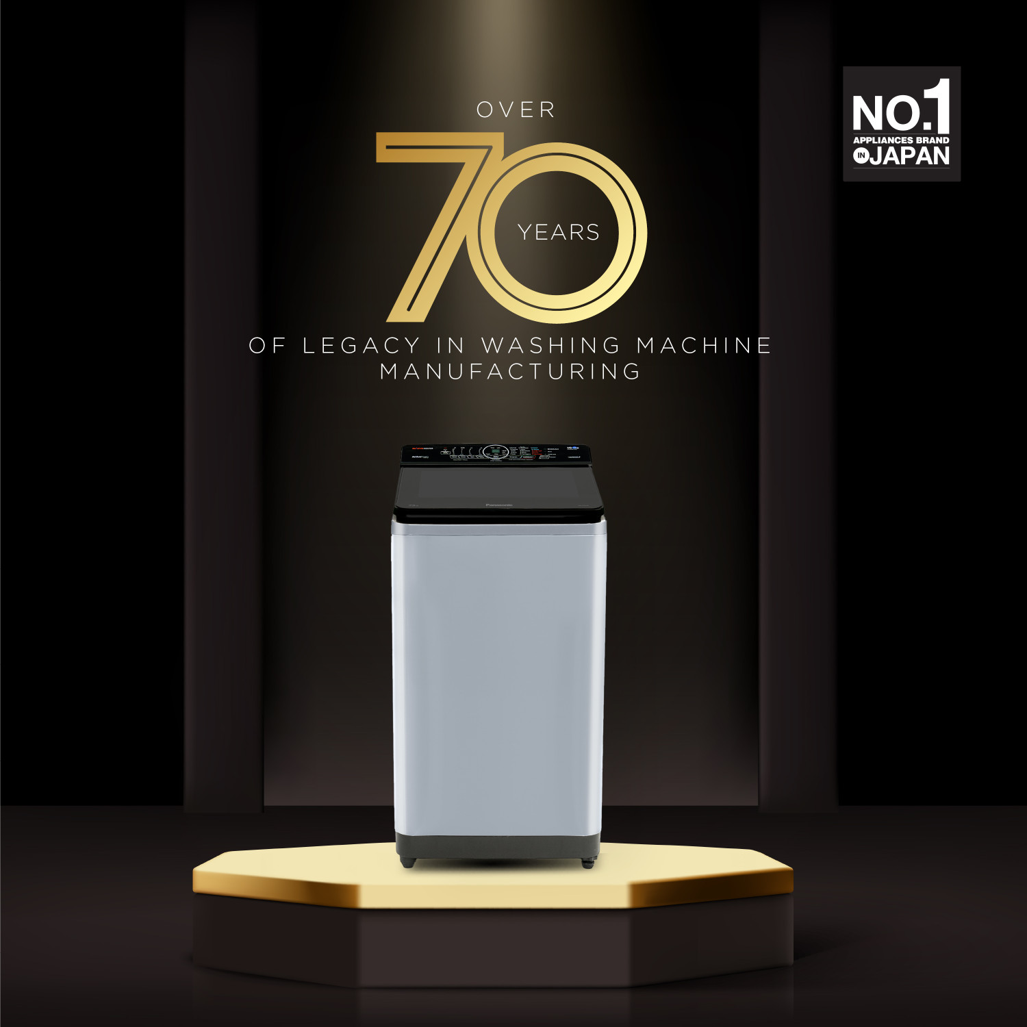 Image of Panasonic 7.5 kg Wi-Fi EnabledSmart Washing Machine Fully Automatic Top Load with In-built Heater Silver