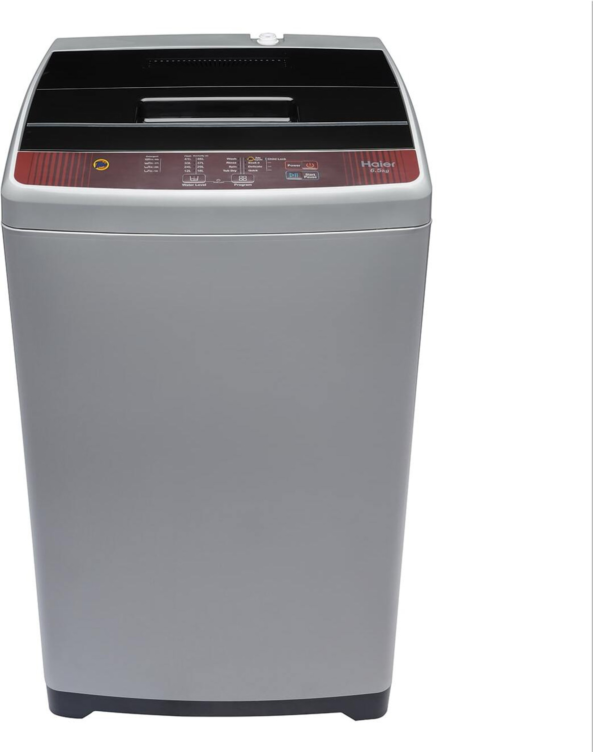 Image of Haier 6.5 kg Balance Clean Pulsator, Custom Wash Cycles with 15 Mins Quick Wash, Magic Filter Fully Automatic Top Load Washing Machine Brown, Grey