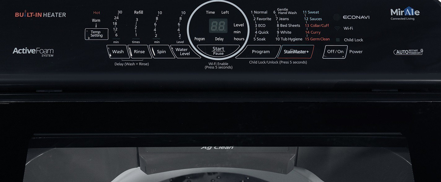 Image of Panasonic 8 kg Wi-Fi EnabledSmart Washing Machine Fully Automatic Top Load with In-built Heater Silver