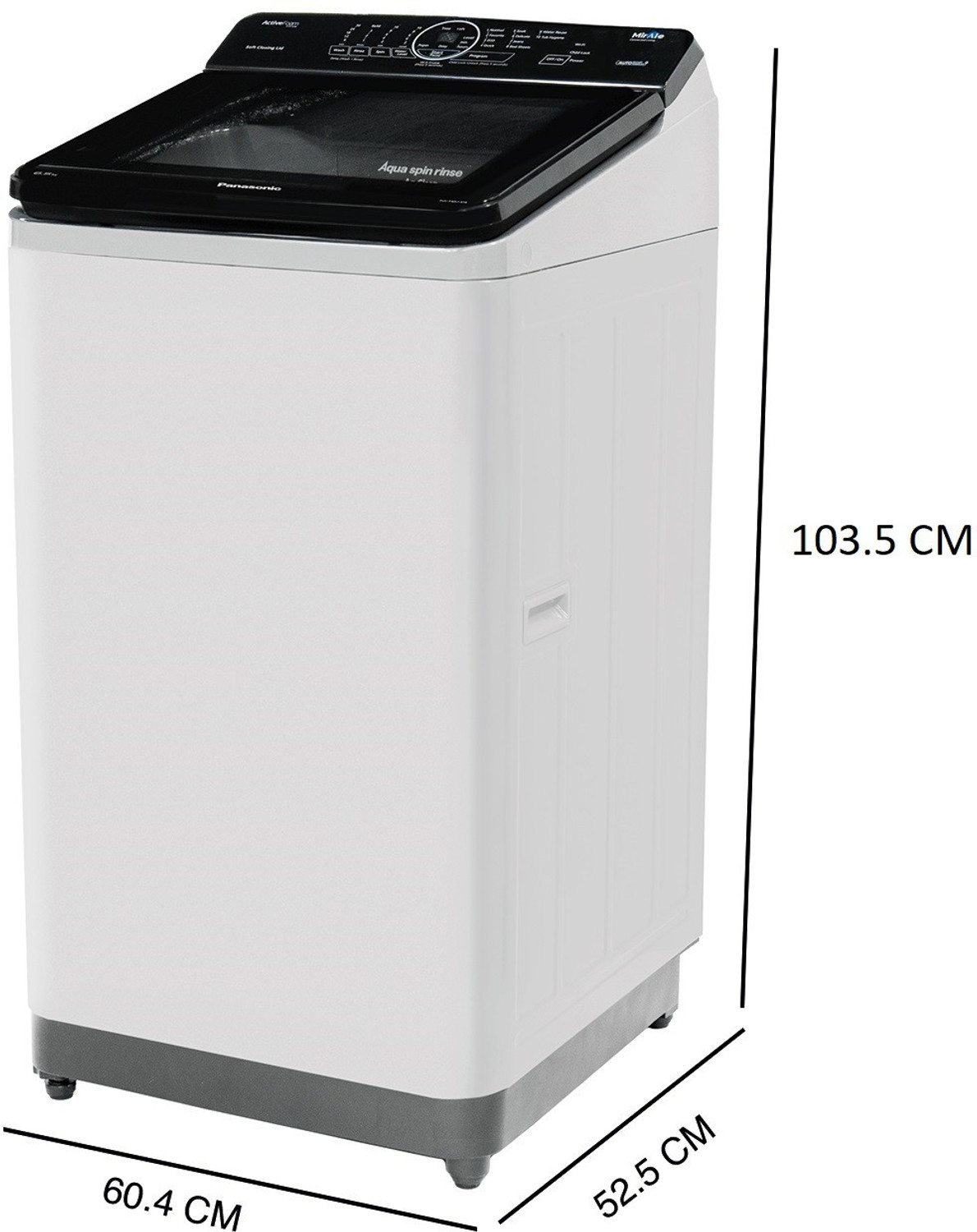 Image of Panasonic 7.5 kg Wi-Fi Enabled Smart Washing Machine Fully Automatic Top Load Grey