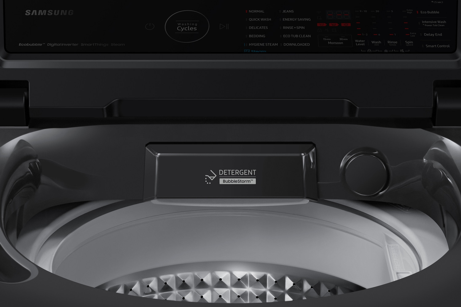 Image of Samsung 8 kg with Wi-Fi Enabled Fully Automatic Top Load Washing Machine Grey