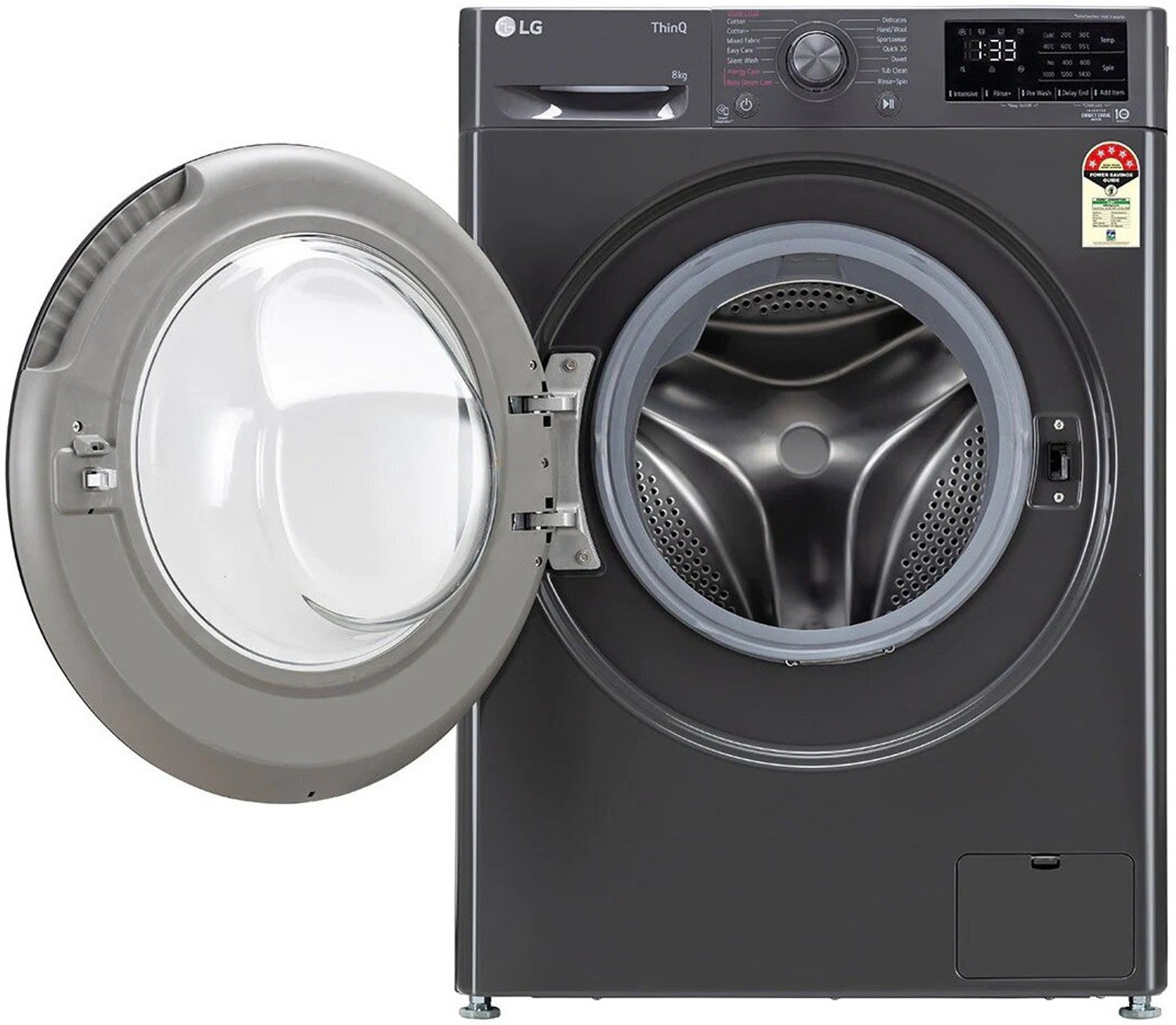 Image of LG 8 kg AI Direct Drive Technology Fully Automatic Front Load Washing Machine Black (FHV1408Z2M)