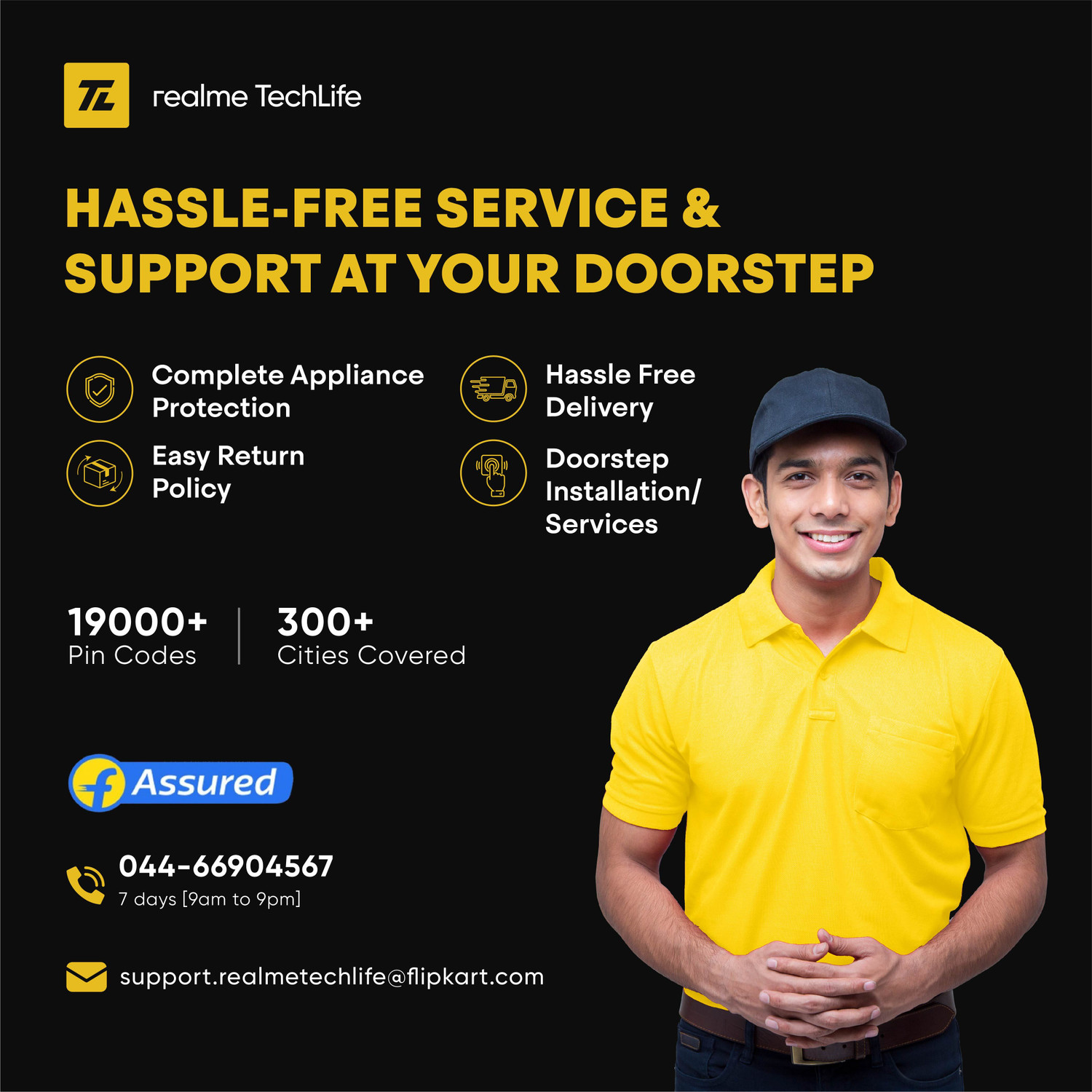 Image of realme TechLife 10 kg 5 Star rating Semi Automatic Top Load Washing Machine Black, Grey