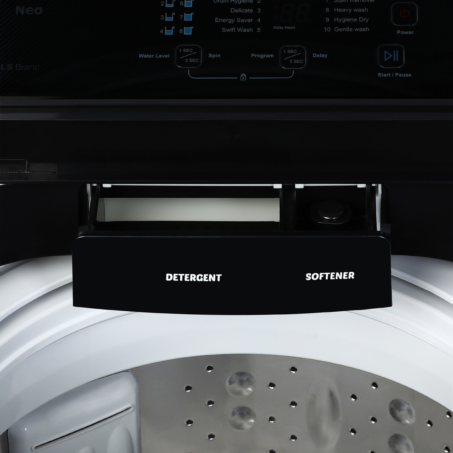 Image of Lloyd by Havells 8 kg Washing Machine Fully Automatic Top Load Black